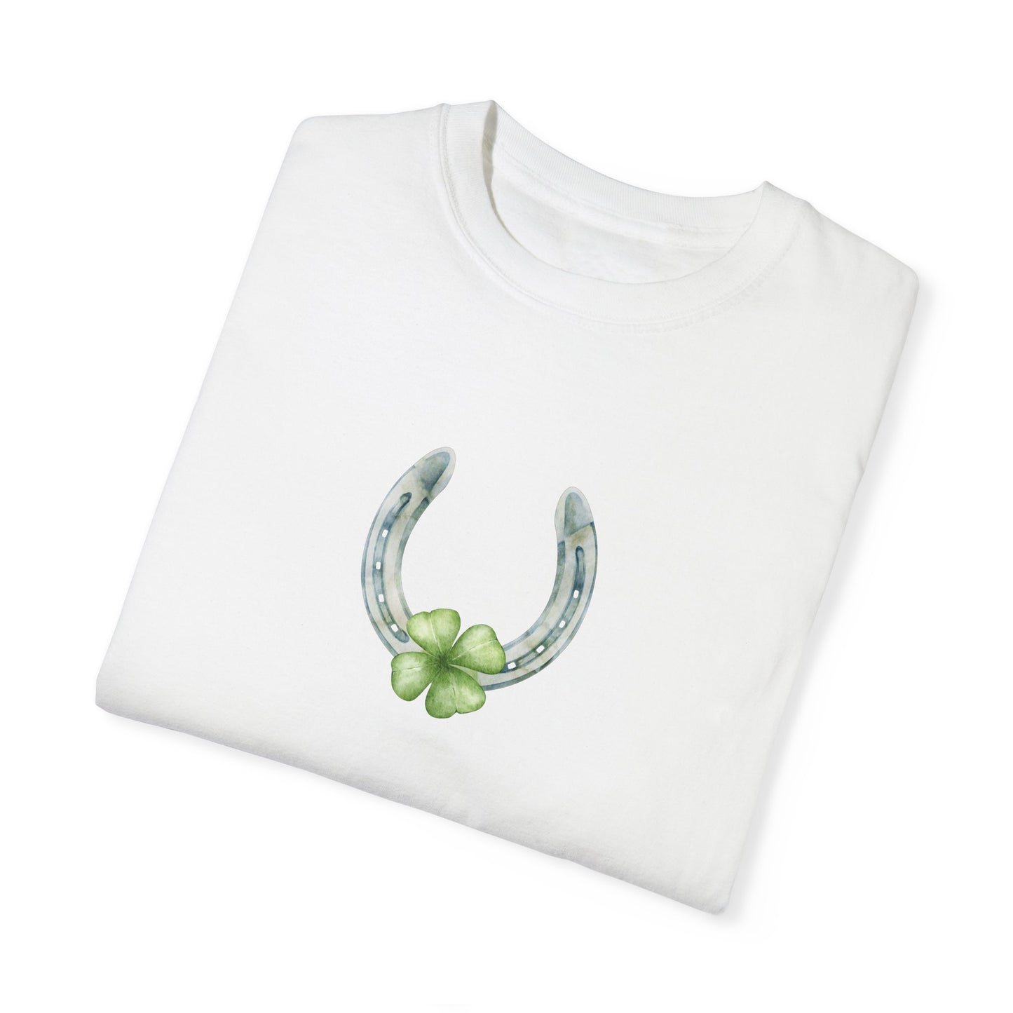 Lucky Horseshoe II St Patrick’s Day Unisex Garment-Dyed T-shirt