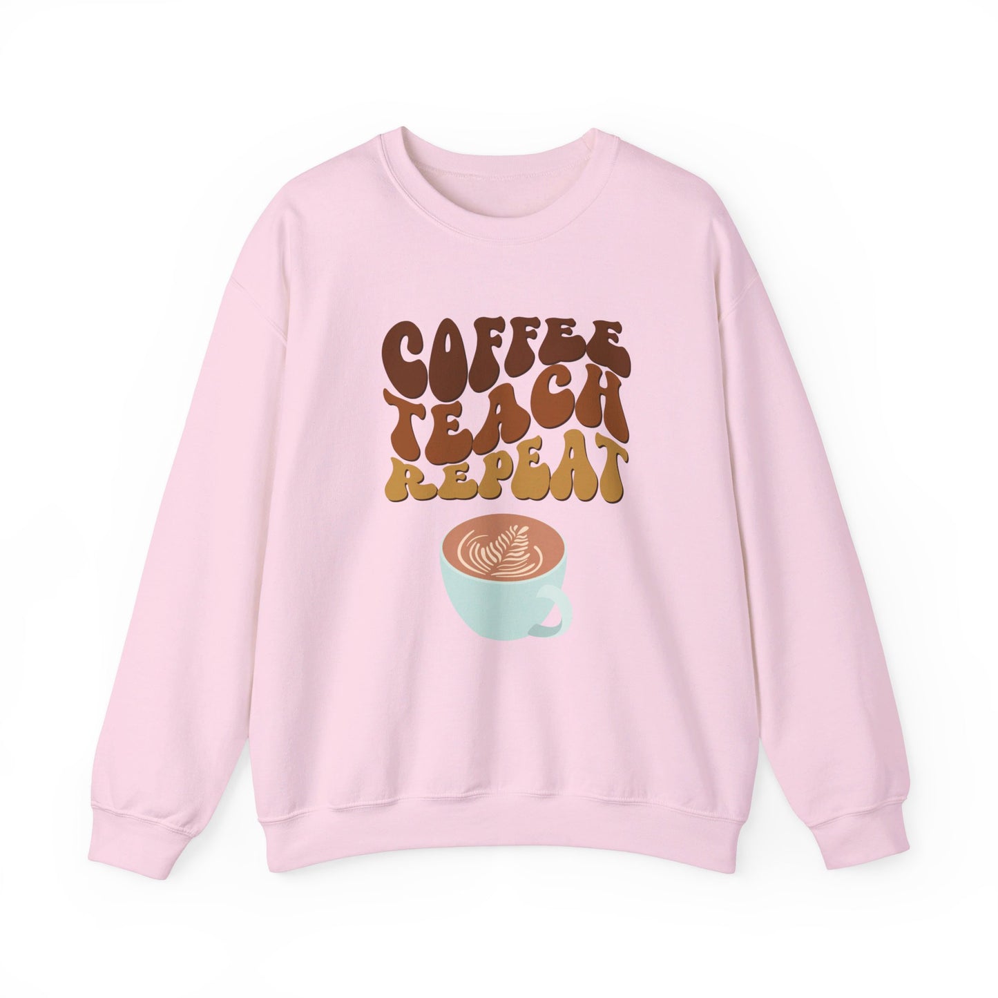 Coffee Teach Repeat Unisex Heavy Blend™ Crewneck Sweatshirt