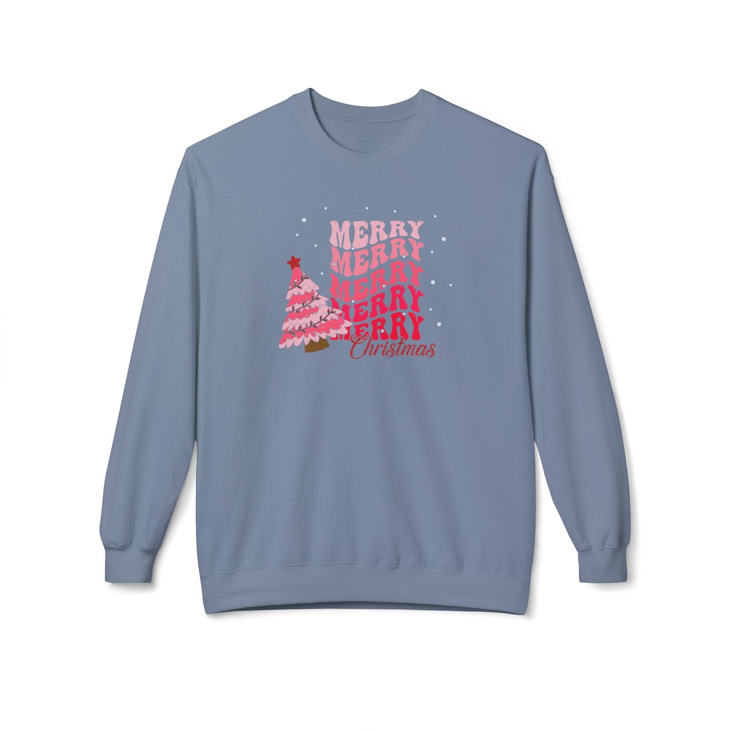 Merry Merry Merry Merry Unisex Midweight Softstyle Fleece Crewneck Sweatshirt