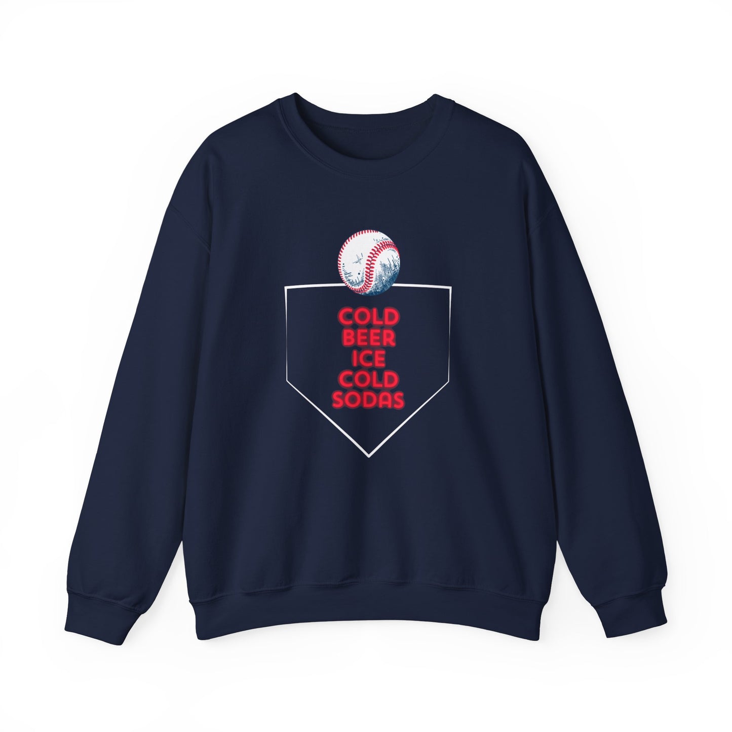 Cold Beer Ice Cold Sodas Unisex Heavy Blend™ Crewneck Sweatshirt