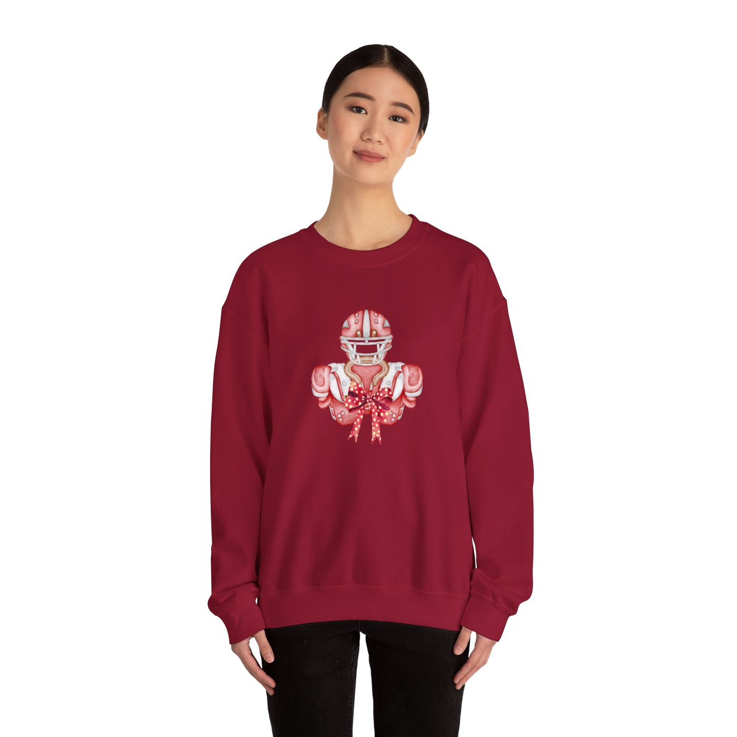 Red Bow Football Gear Unisex Heavy Blend™ Crewneck Sweatshirt