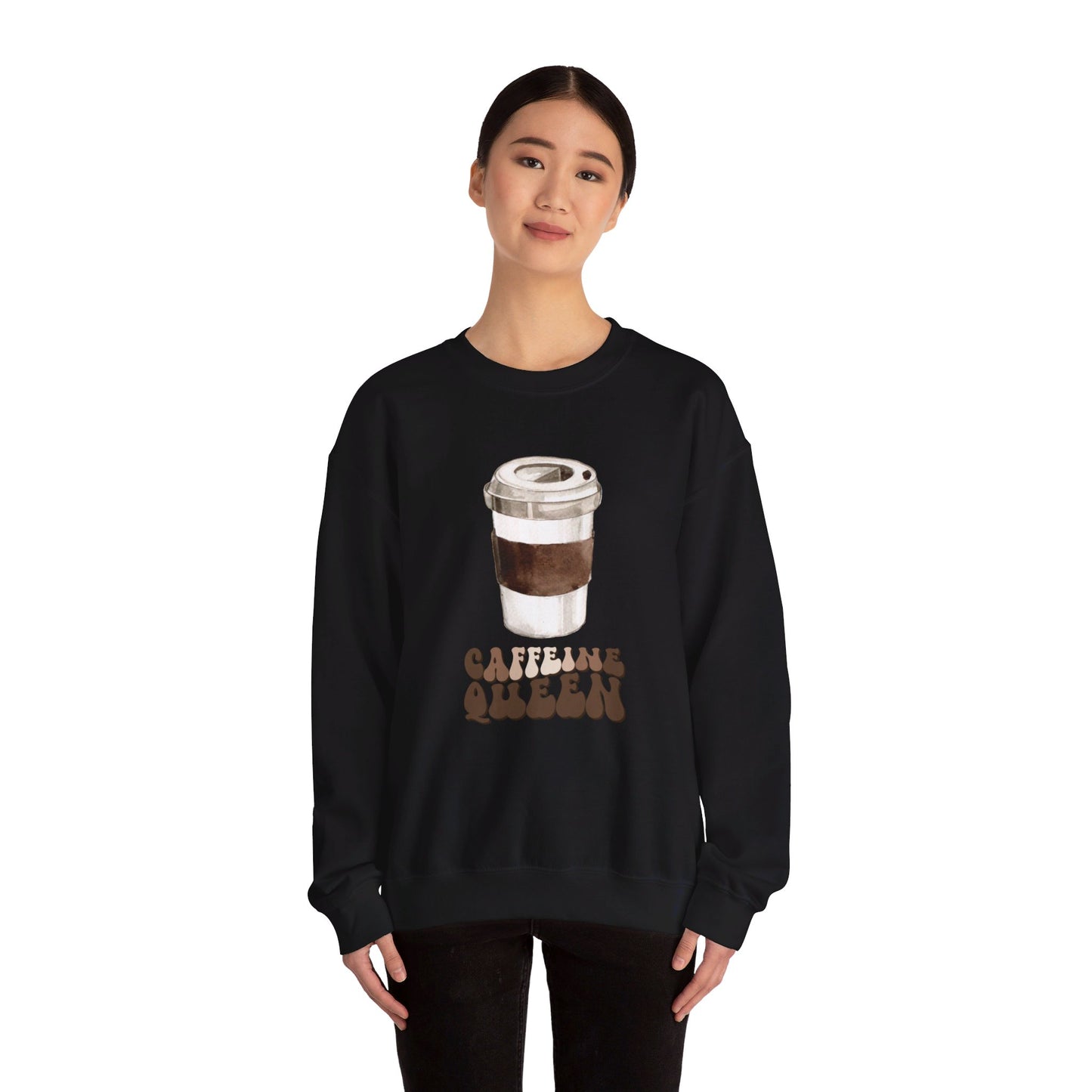 Caffeine Queen Unisex Heavy Blend™ Crewneck Sweatshirt