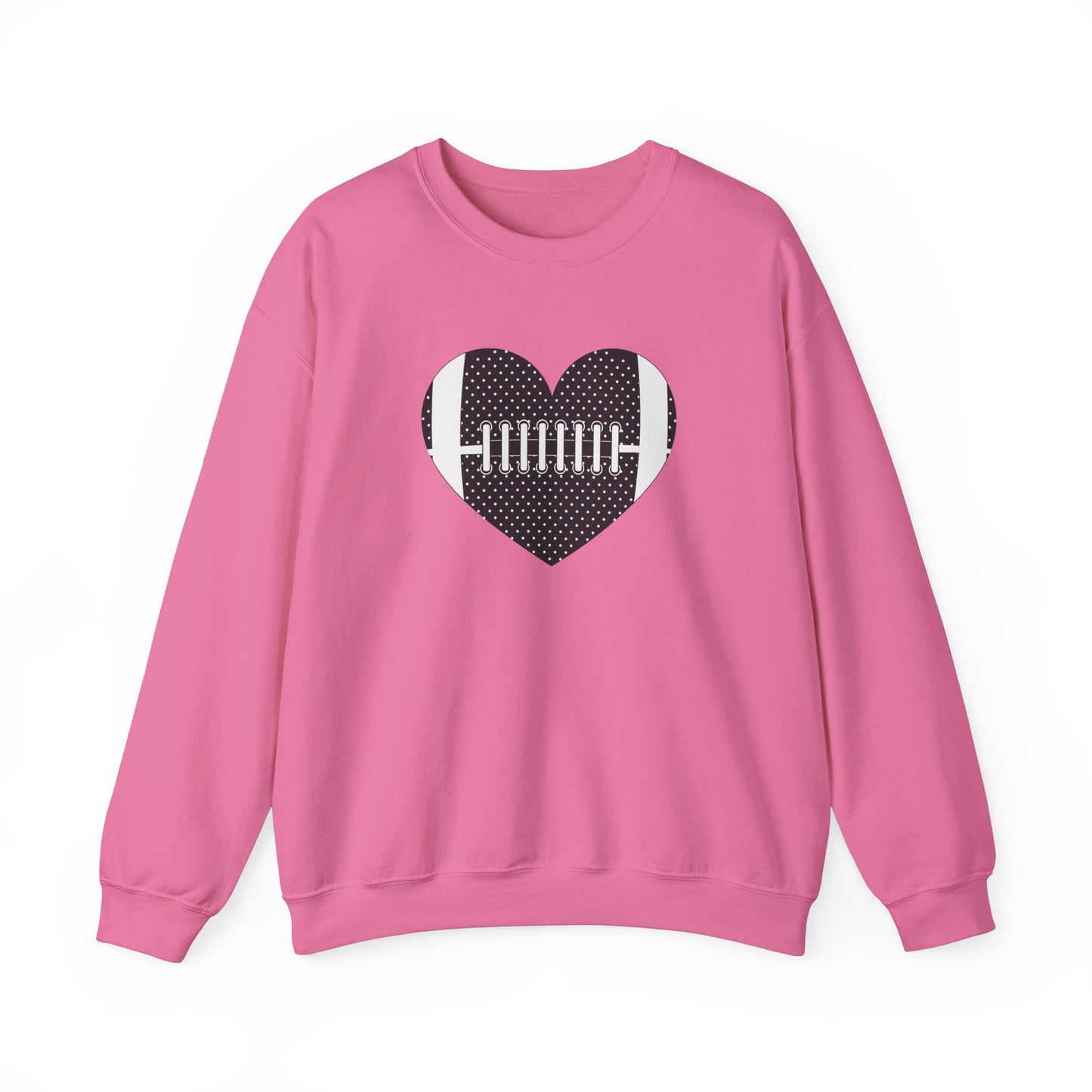 Football Heart Unisex Heavy Blend™ Crewneck Sweatshirt