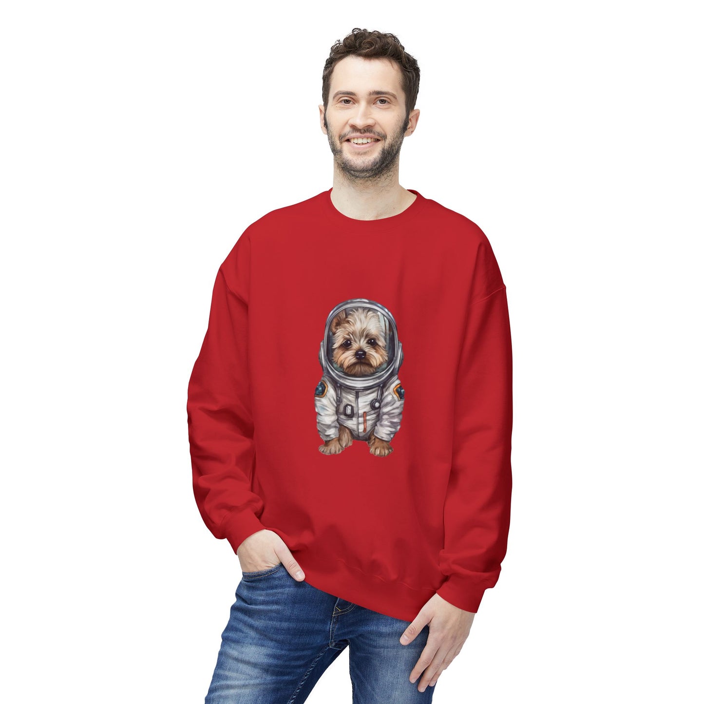 Yorky Space Unisex Midweight Softstyle Fleece Crewneck Sweatshirt