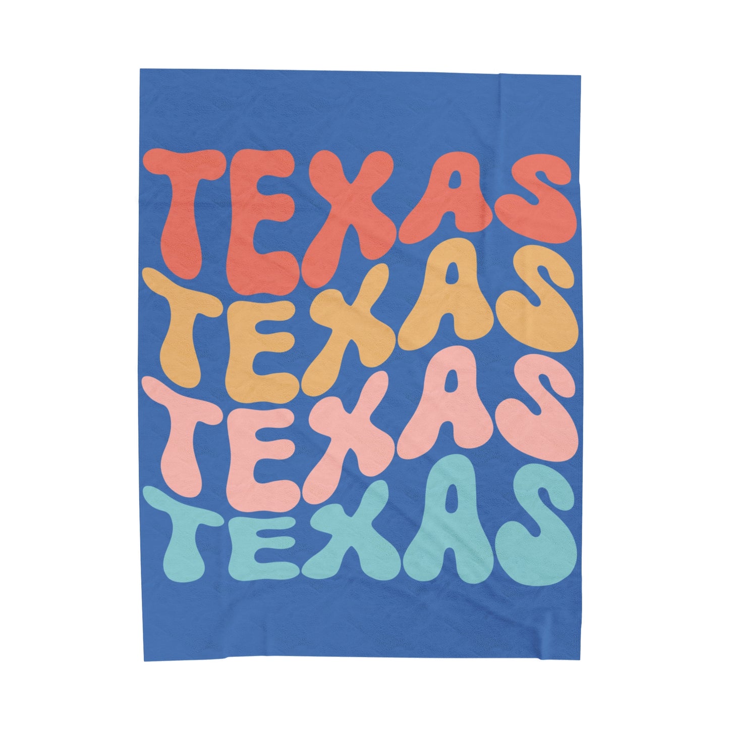 Texas Velveteen Plush Blanket