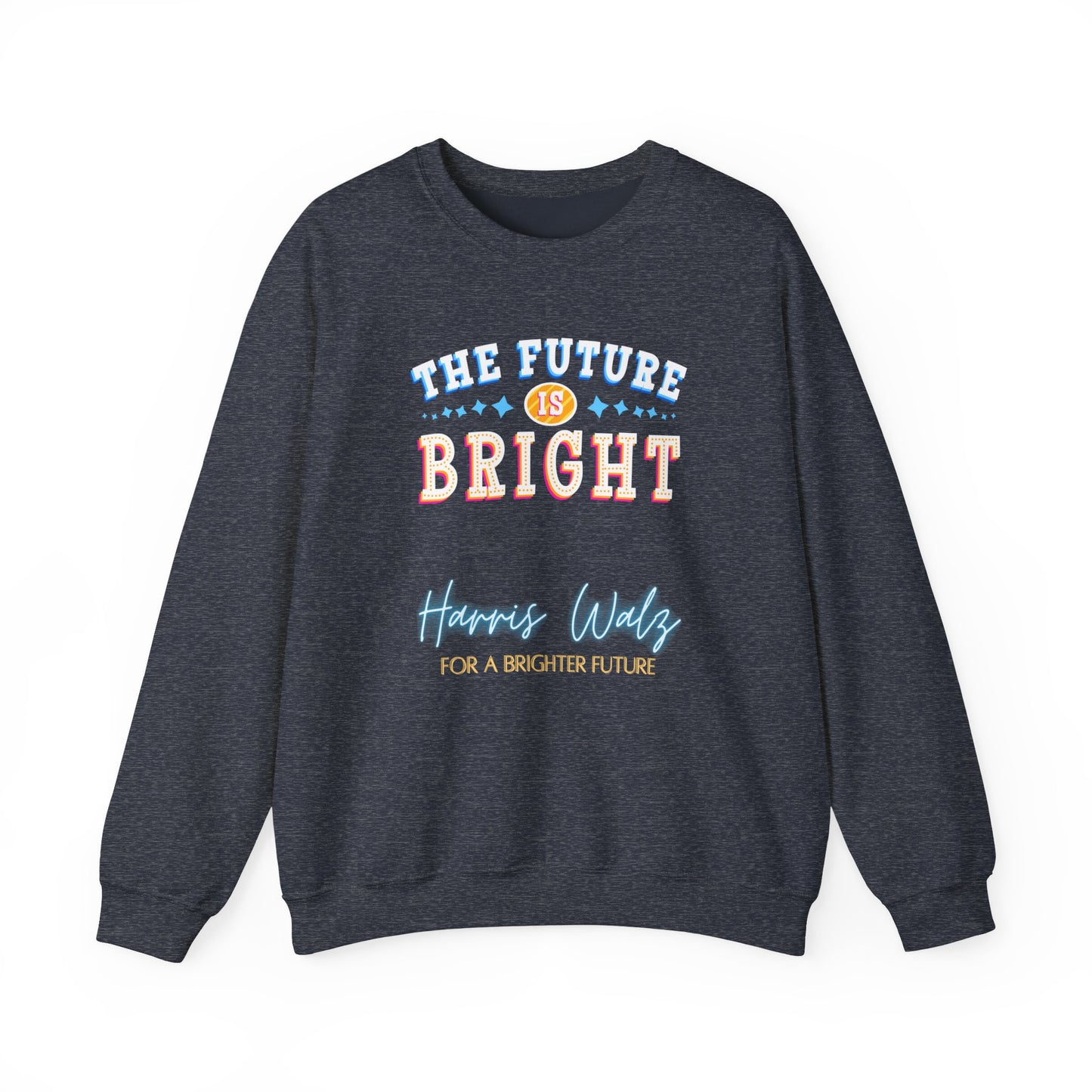 Harris Walz Bright Future II Unisex Heavy Blend™ Crewneck Sweatshirt