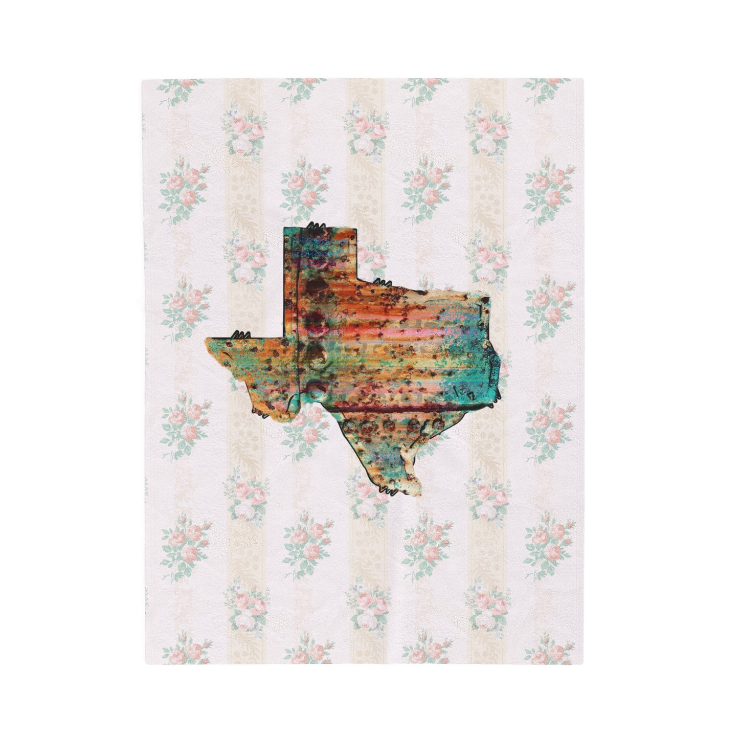 Boho Texas Velveteen Plush Blanket