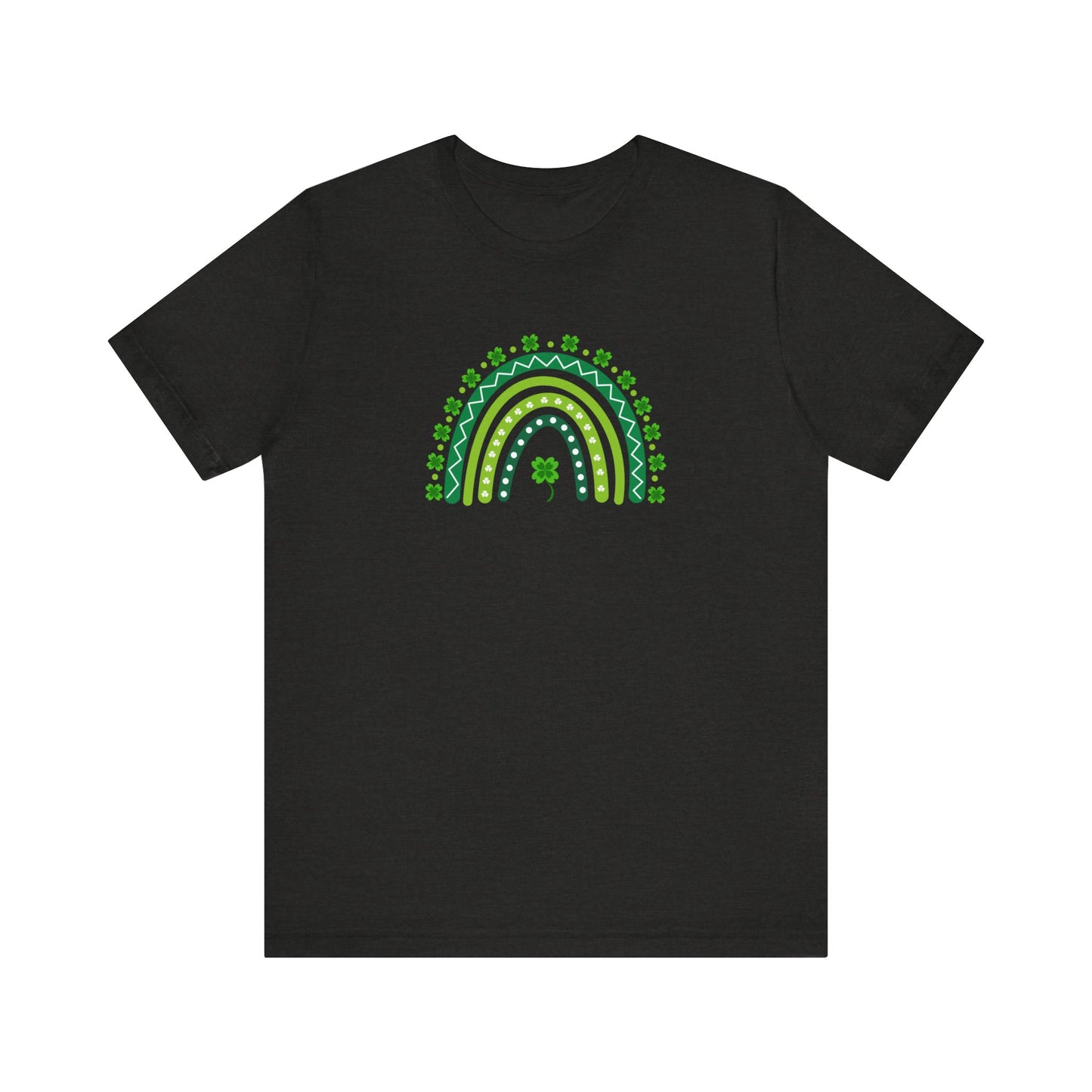 Green Rainbow St Patrick’s Day Unisex Jersey Short Sleeve Tee