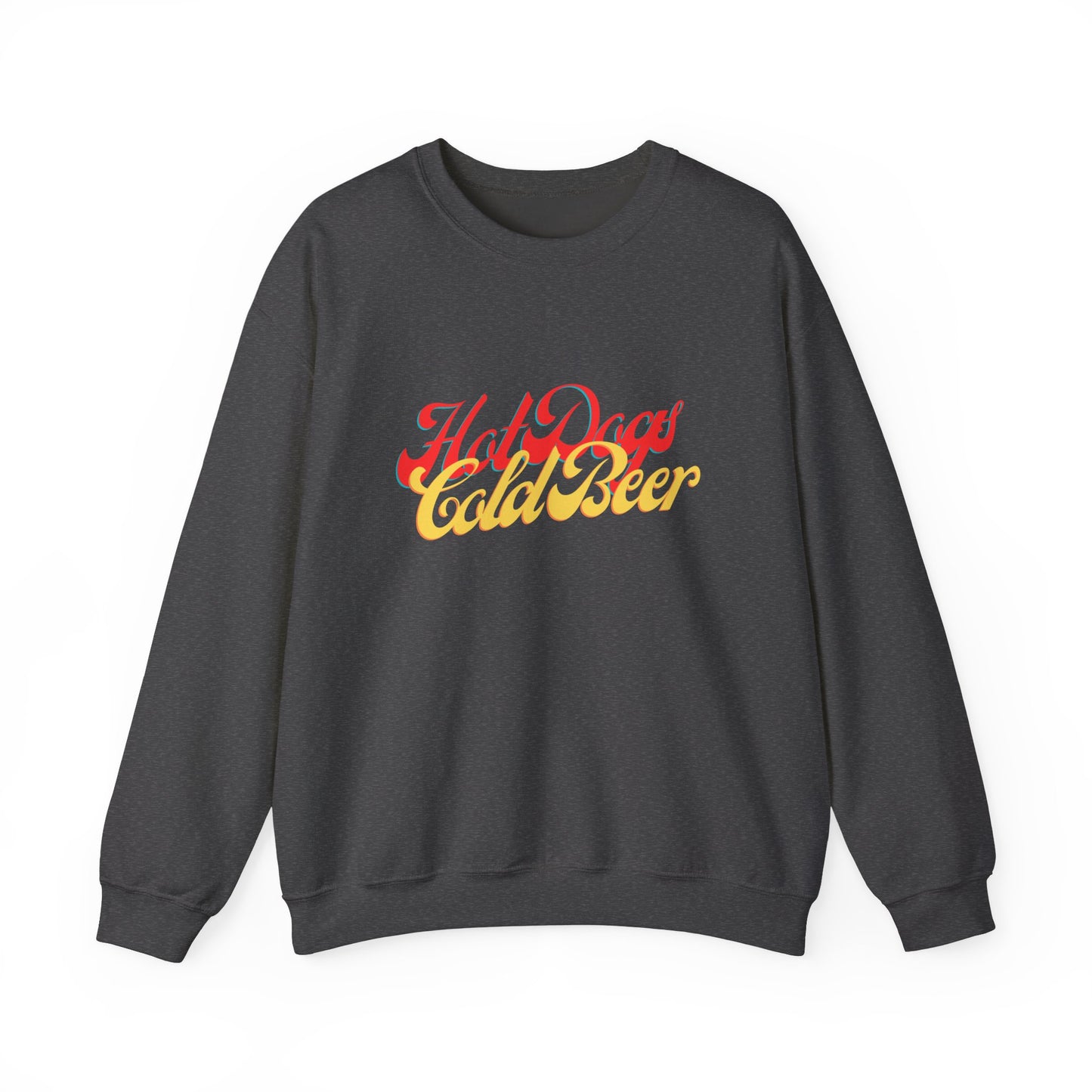 Hot Dogs Cold Beer Unisex Heavy Blend™ Crewneck Sweatshirt