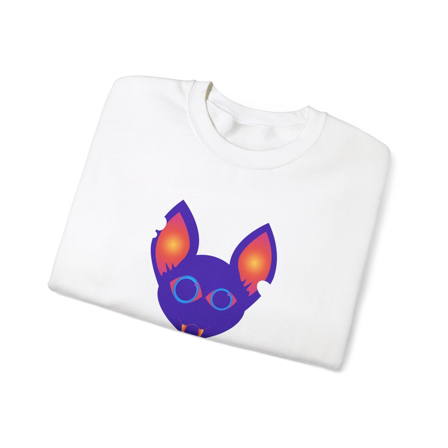 Purple Kitty Unisex Heavy Blend™ Crewneck Sweatshirt