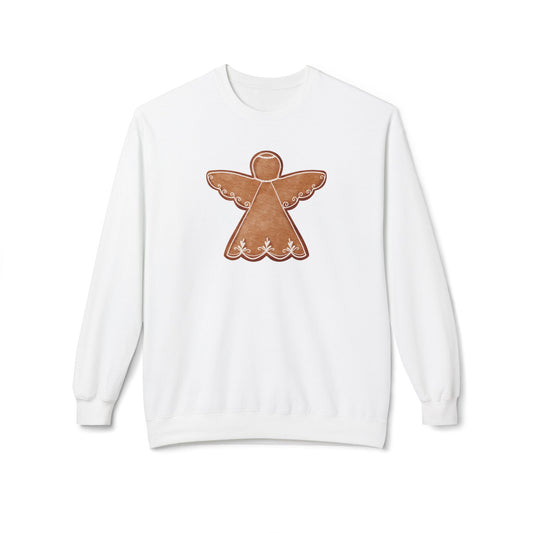 Gingerbread Angel Unisex Midweight Softstyle Fleece Crewneck Sweatshirt