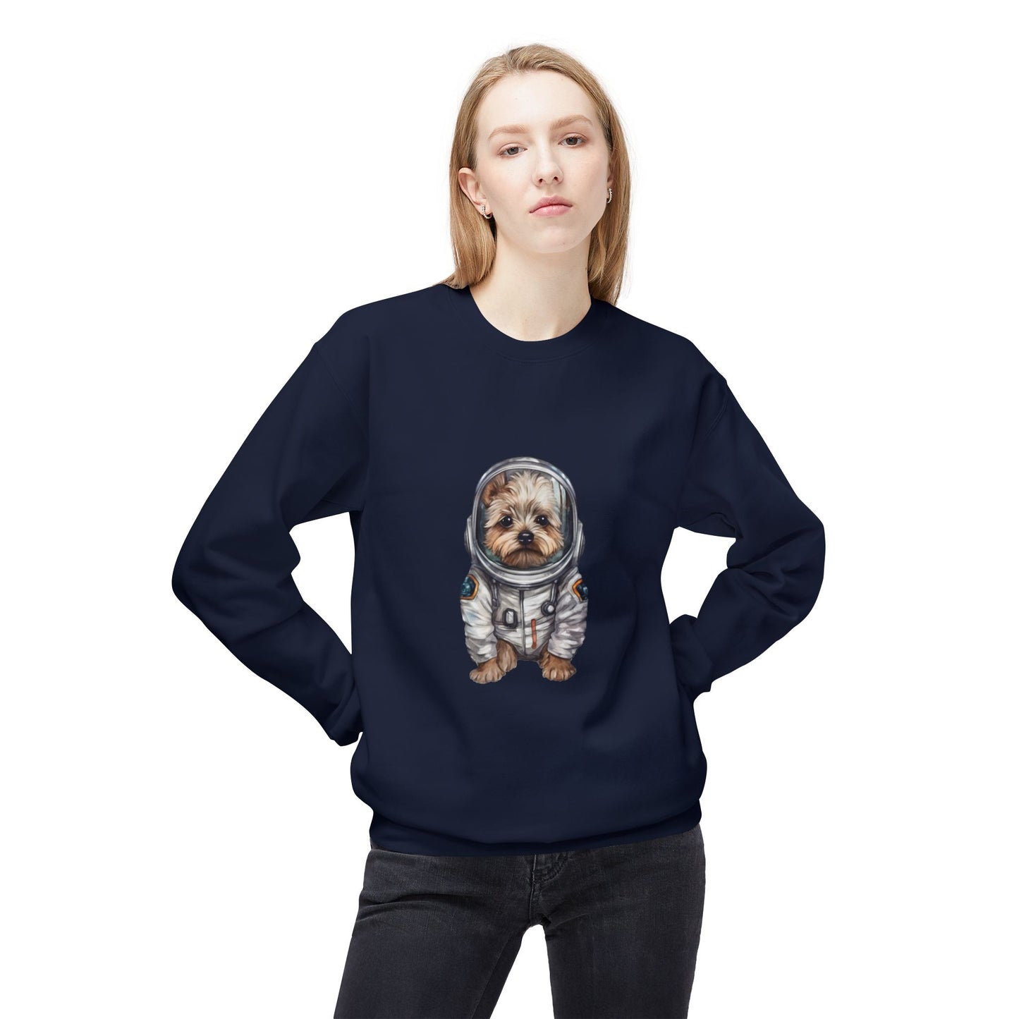 Yorky Space Unisex Midweight Softstyle Fleece Crewneck Sweatshirt