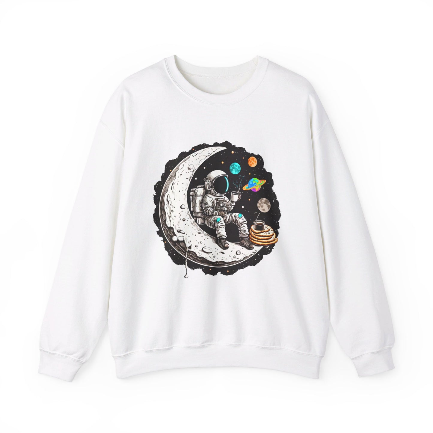 Waffles in Space Unisex Heavy Blend™ Crewneck Sweatshirt