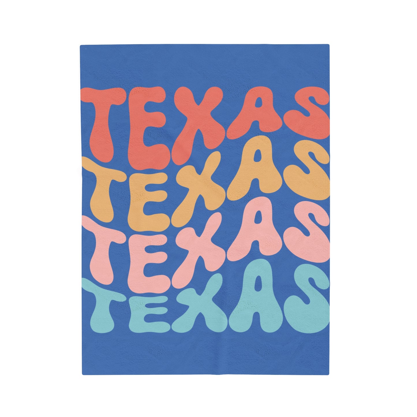 Texas Velveteen Plush Blanket