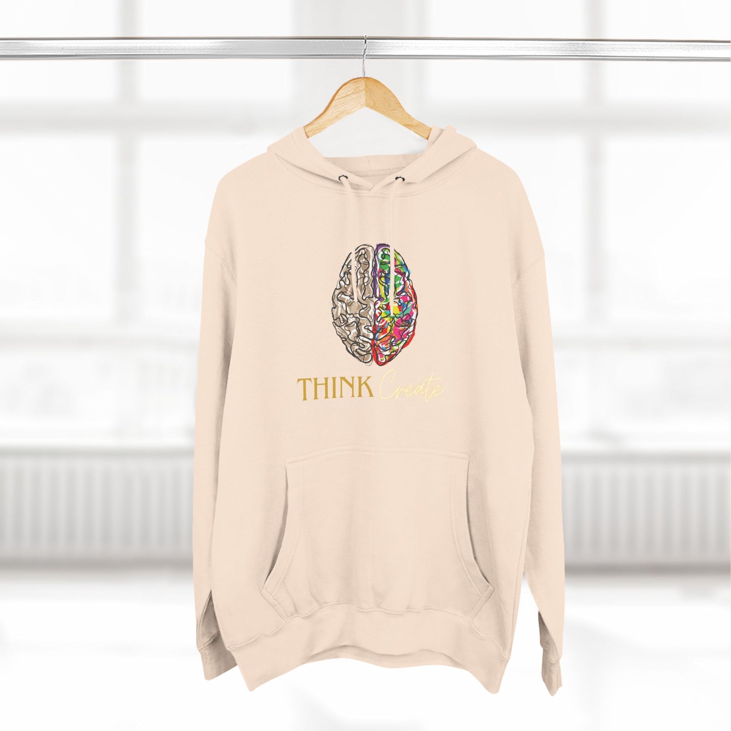 Think Create Three-Panel Fleece Hoodie