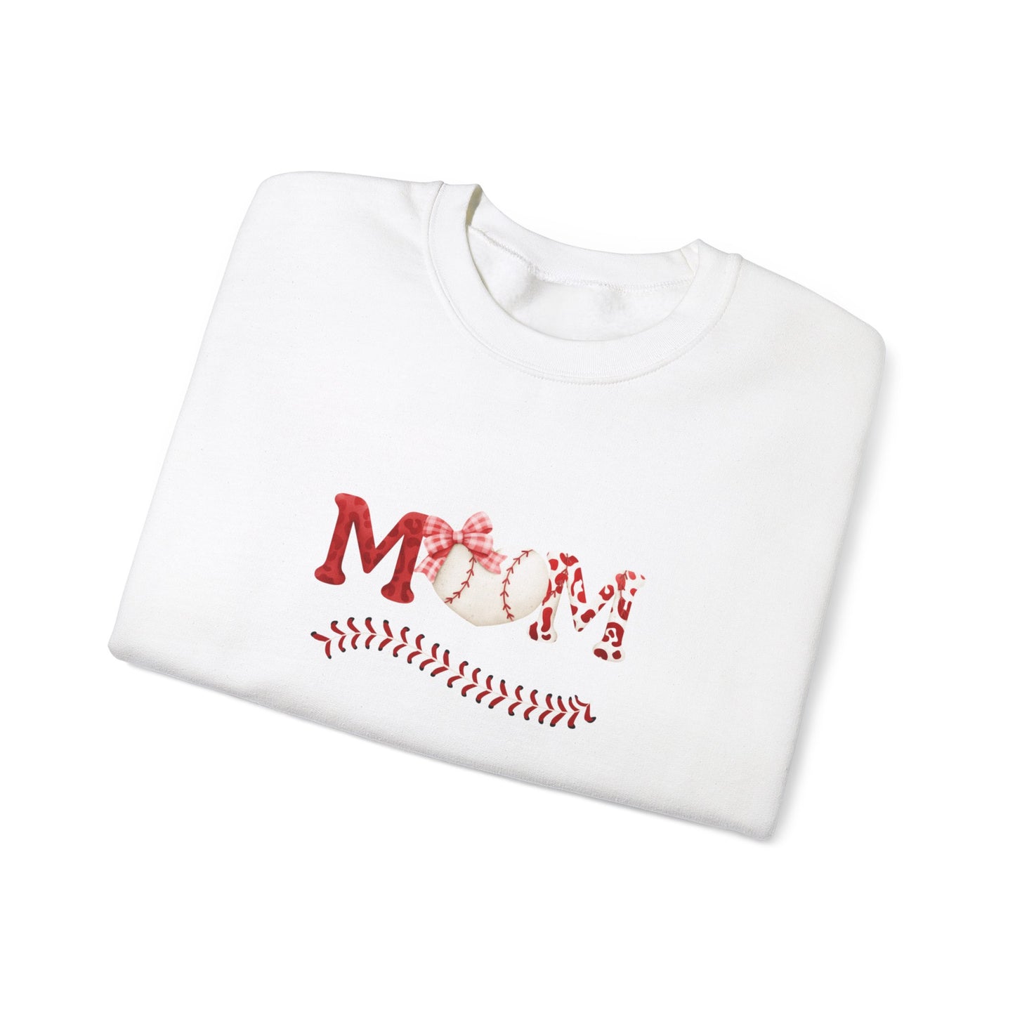 Mom Love Baseball Unisex Heavy Blend™ Crewneck Sweatshirt