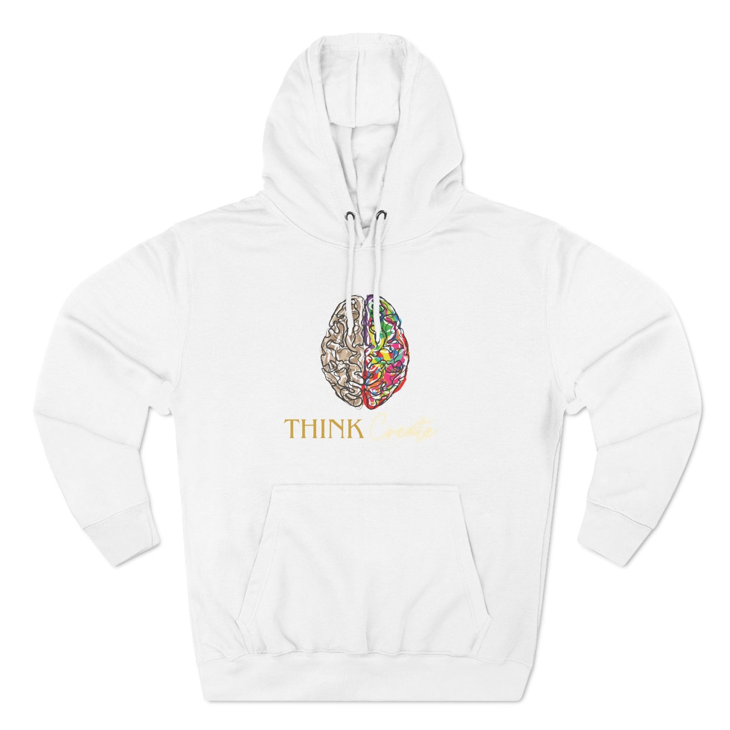 Think Create Three-Panel Fleece Hoodie