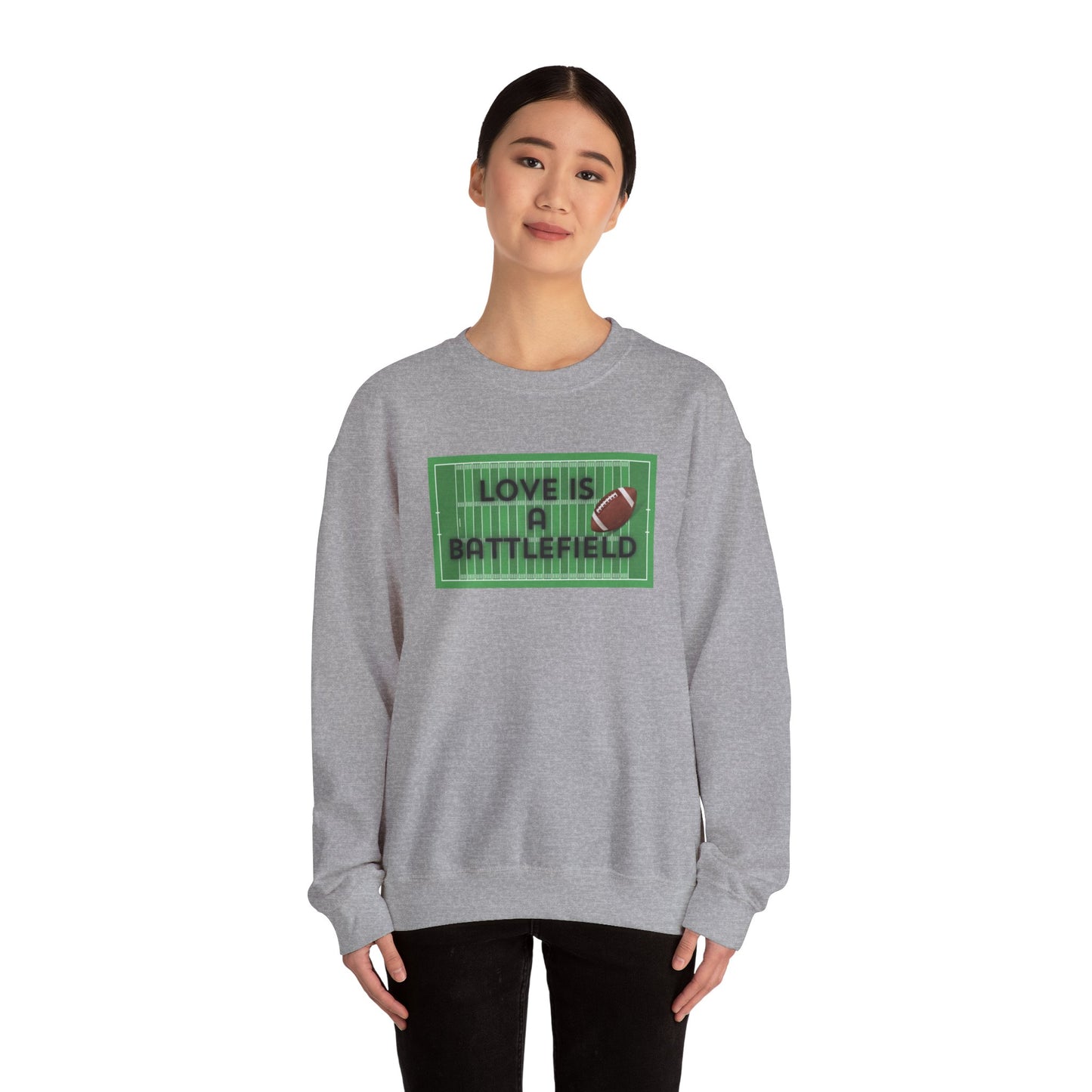 Love is a Battlefield Unisex Heavy Blend™ Crewneck Sweatshirt