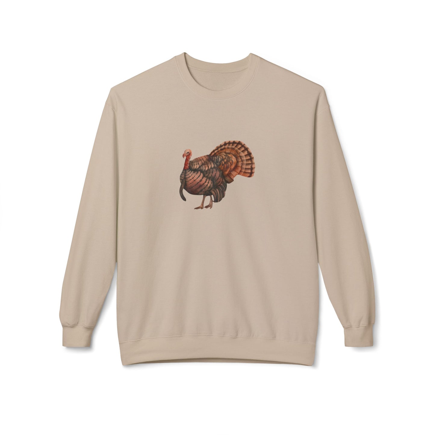 Painted Turkey Unisex Midweight Softstyle Fleece Crewneck Sweatshirt