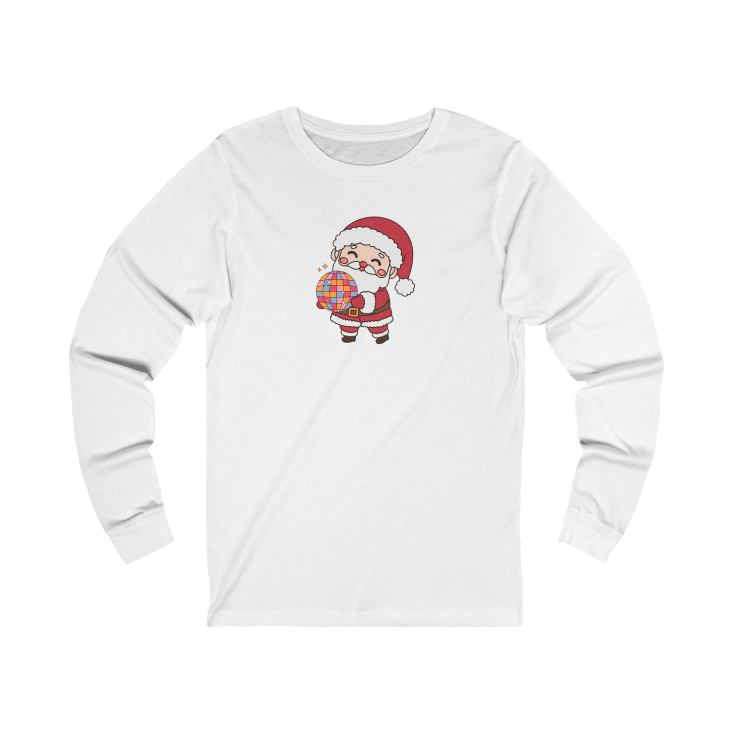 Retro Disco Santa Unisex Jersey Long Sleeve Tee