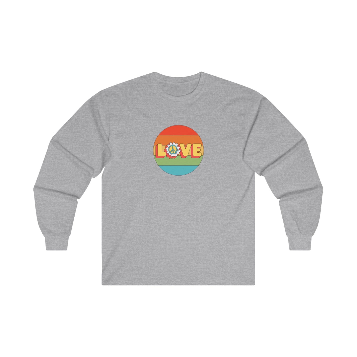 Love Stripe 70s Unisex Ultra Cotton Long Sleeve Tee