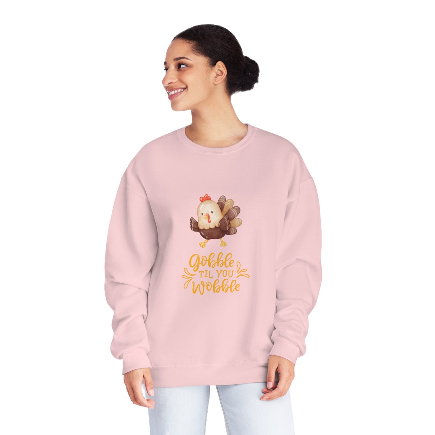 Watercolor Gobble Unisex NuBlend® Crewneck Sweatshirt