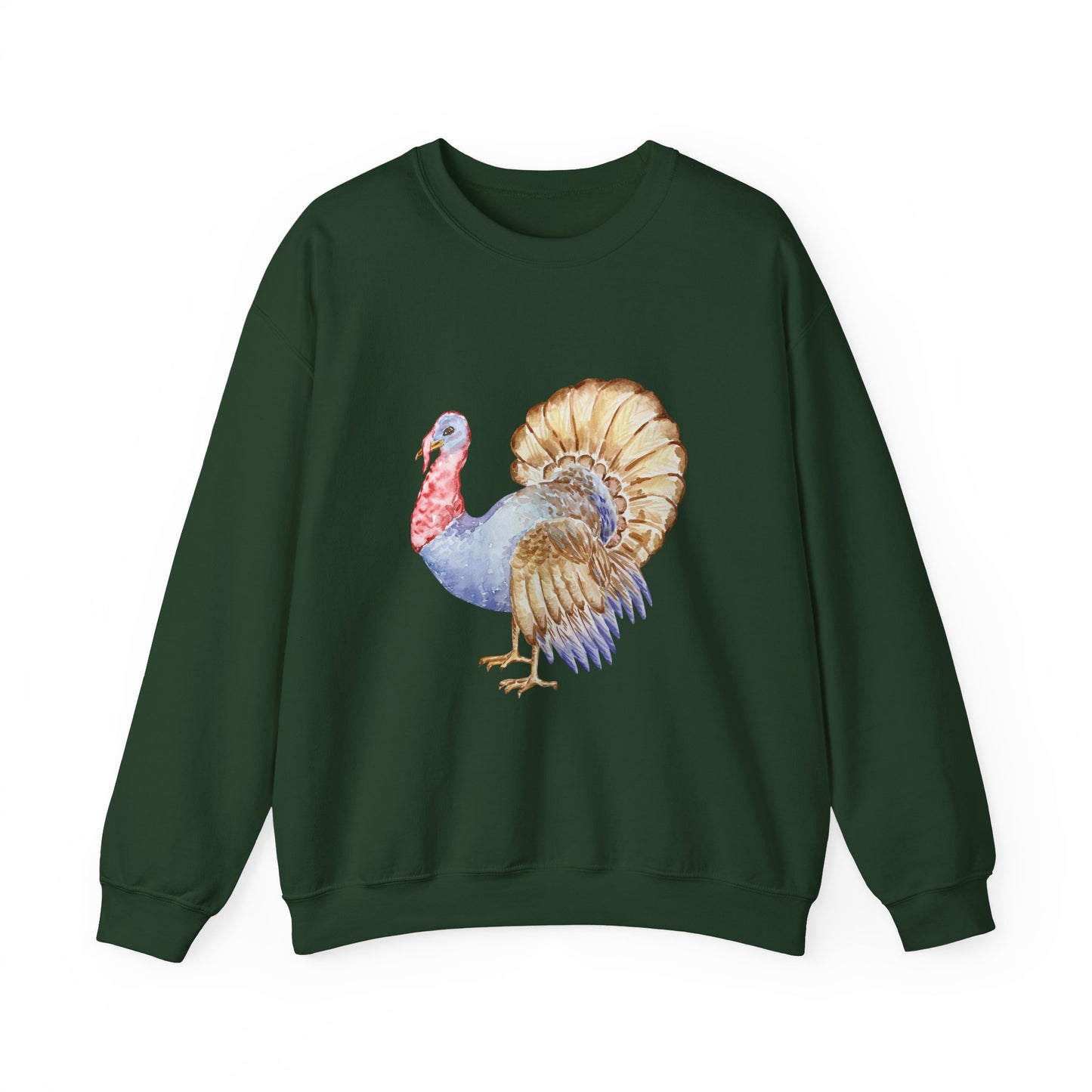 Watercolor Turkey Unisex Heavy Blend™ Crewneck Sweatshirt