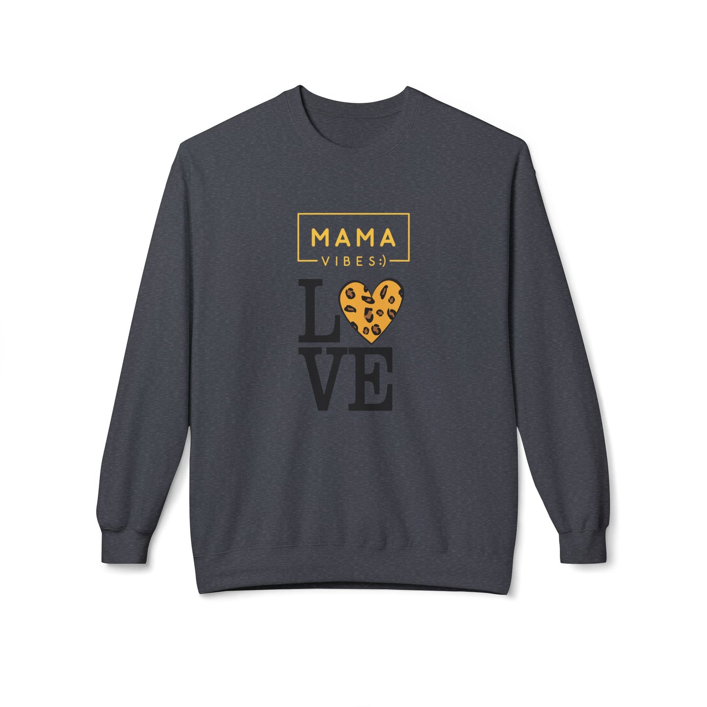 Mama Vibes Unisex Midweight Softstyle Fleece Crewneck Sweatshirt