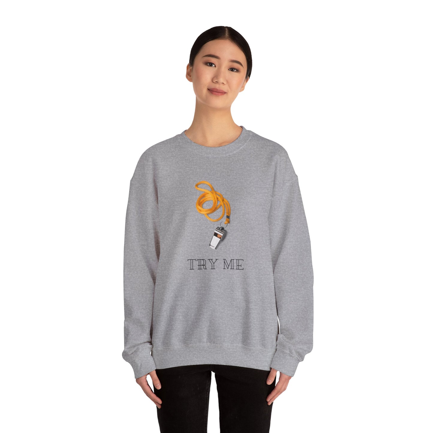 Try Me Unisex Heavy Blend™ Crewneck Sweatshirt