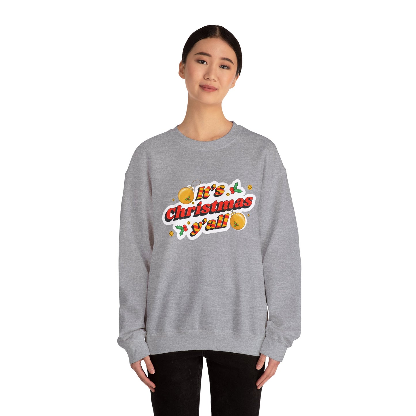 Christmas Ya’ll Unisex Heavy Blend™ Crewneck Sweatshirt