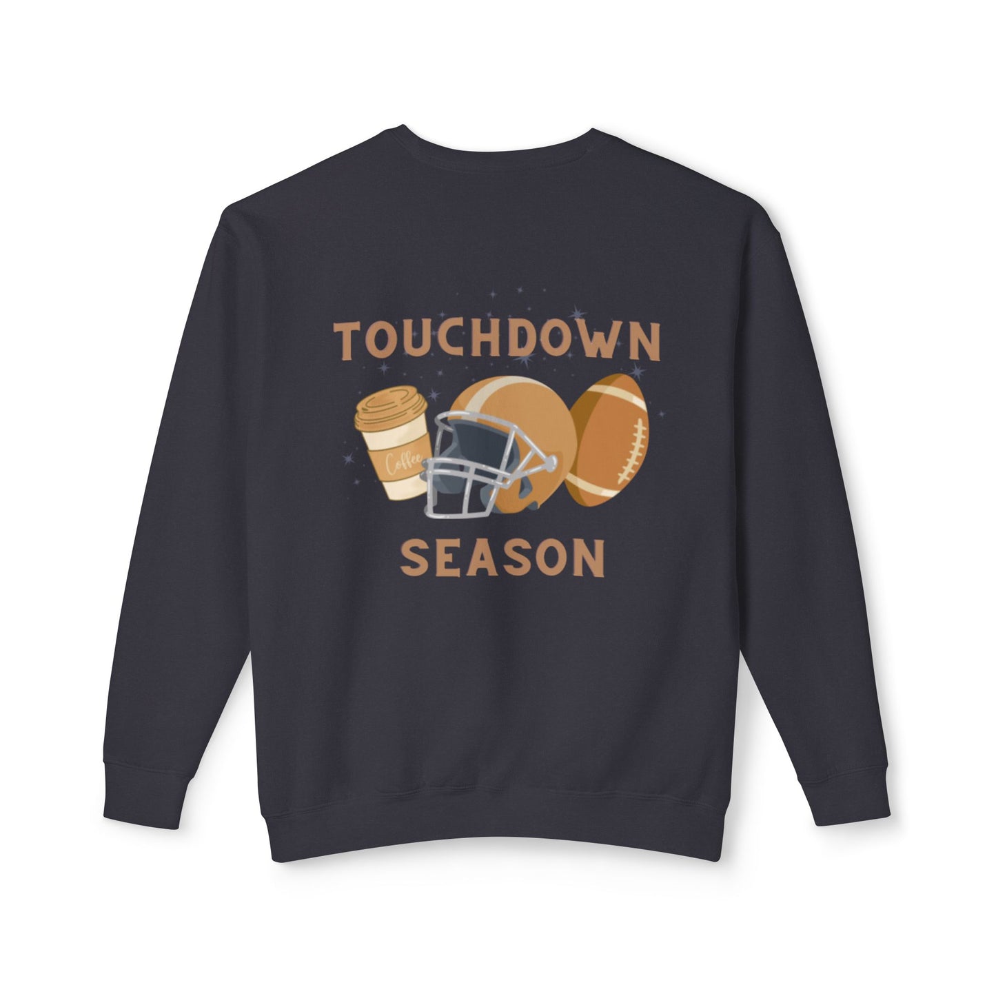 Touchdown Season Football Unisex Lightweight Crewneck Sweatshirt