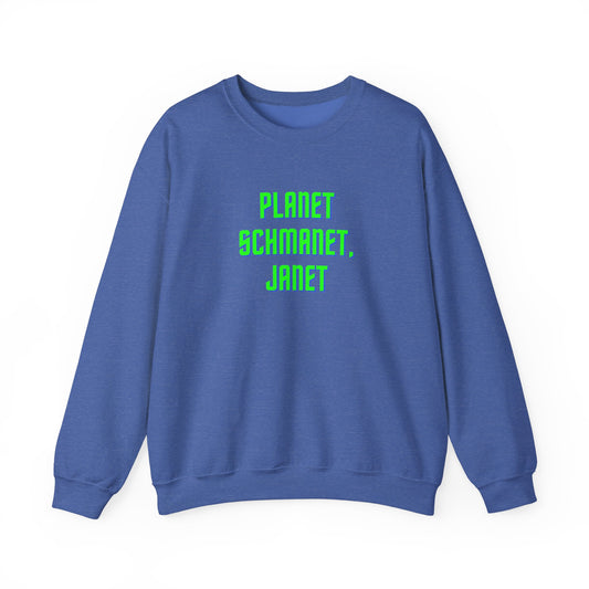 Planet Schmanet Janet Unisex Heavy Blend™ Crewneck Sweatshirt