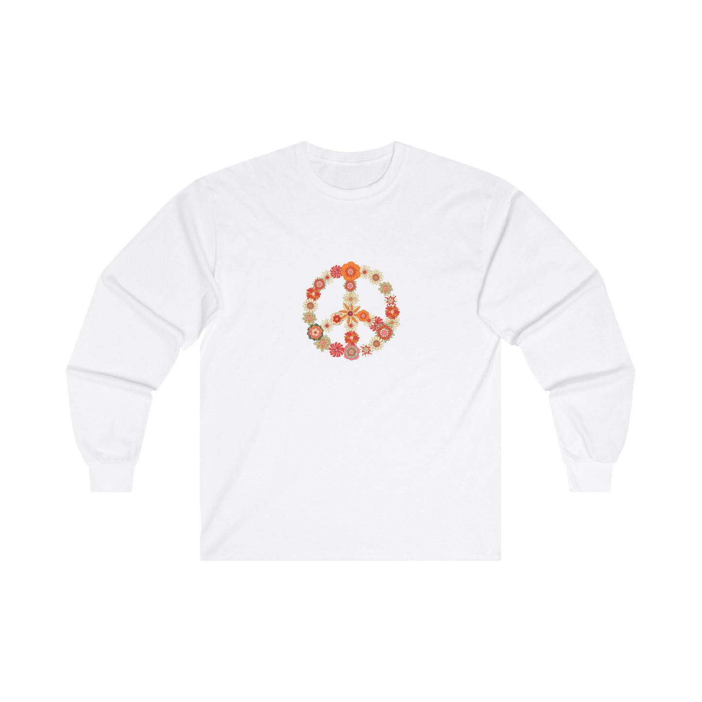 Peace Flowers Unisex Ultra Cotton Long Sleeve Tee