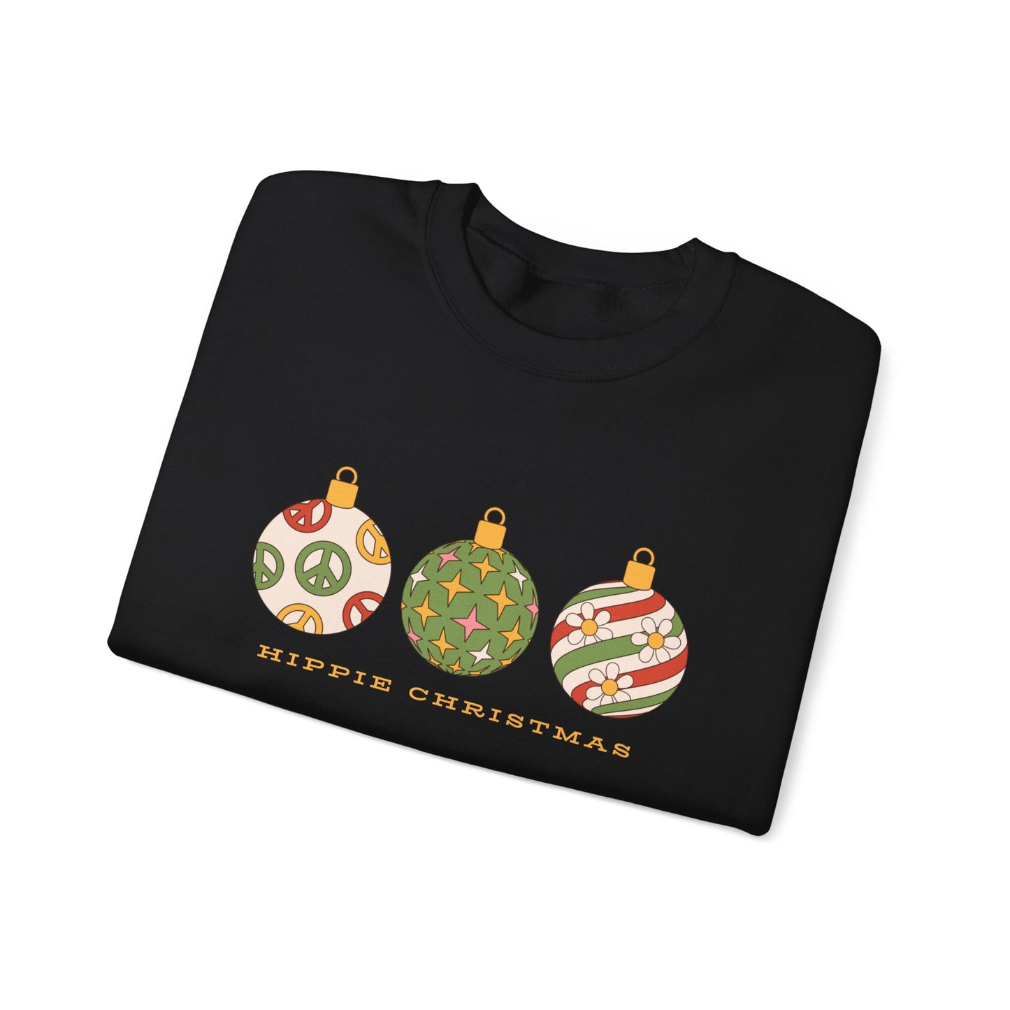 Hippie Christmas Unisex Heavy Blend™ Crewneck Sweatshirt