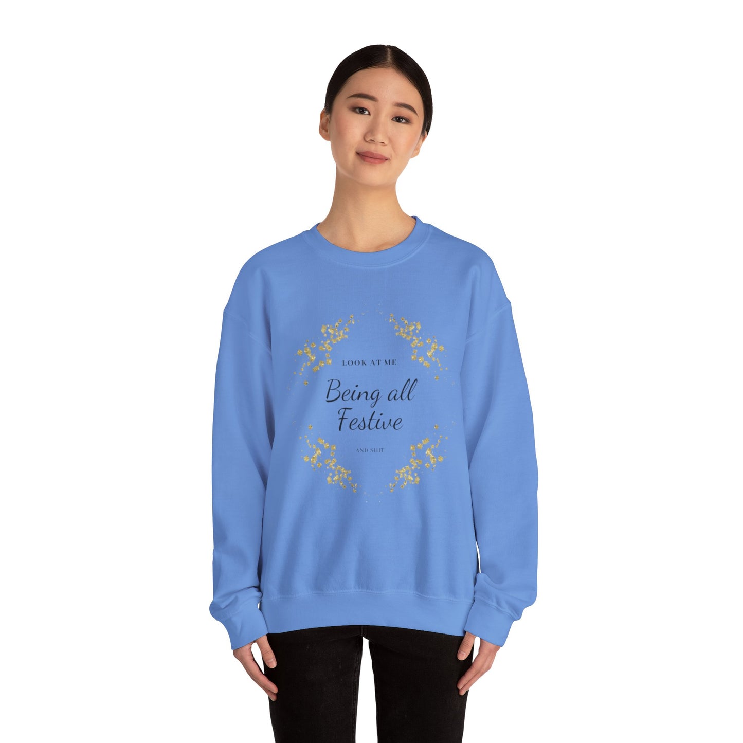 Festive and Shit Unisex Heavy Blend™ Crewneck Sweatshirt