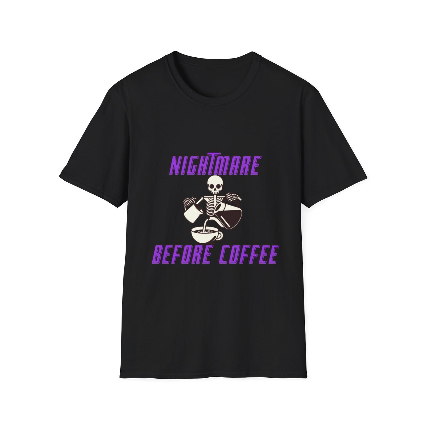 Nightmare Before Coffee Unisex Softstyle T-Shirt