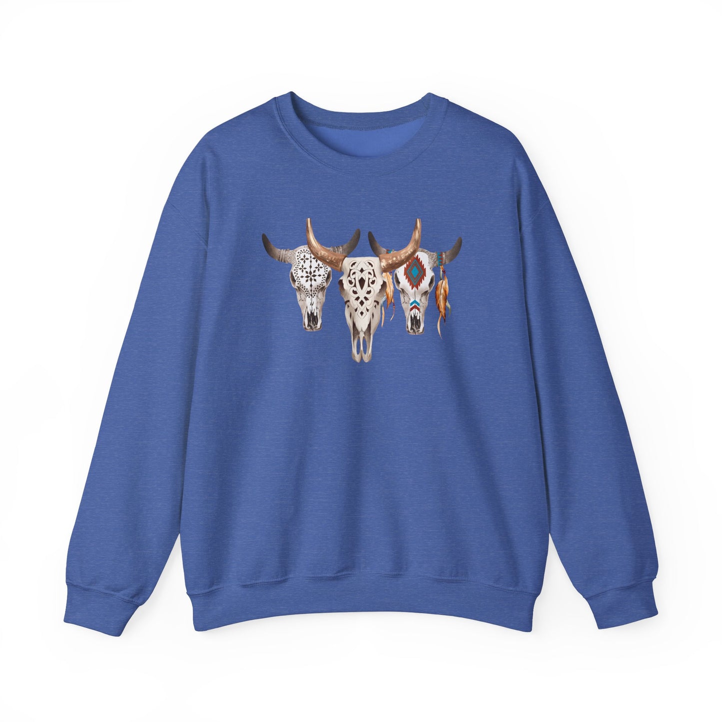 Bull Headed Trio Unisex Heavy Blend™ Crewneck Sweatshirt