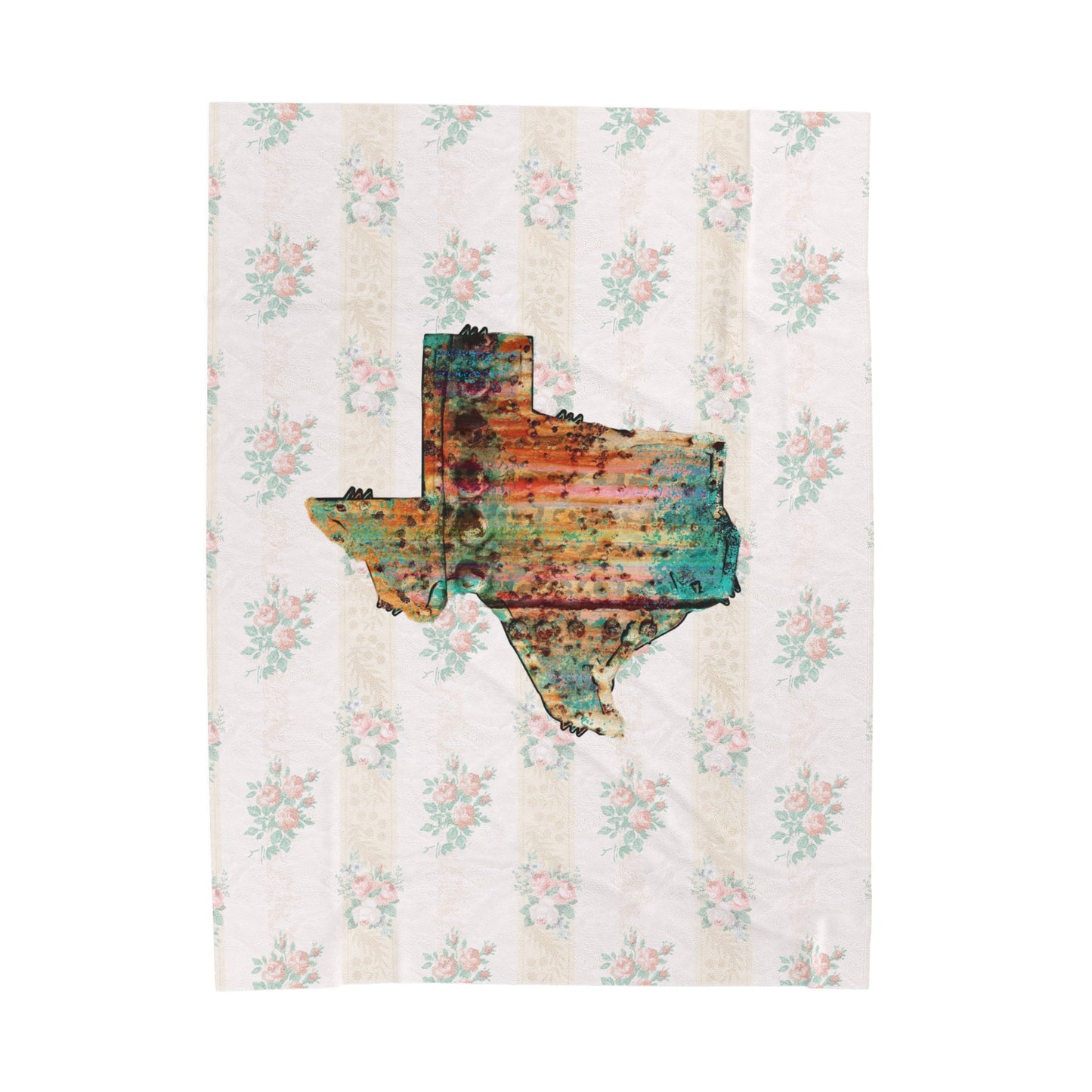 Boho Texas Velveteen Plush Blanket