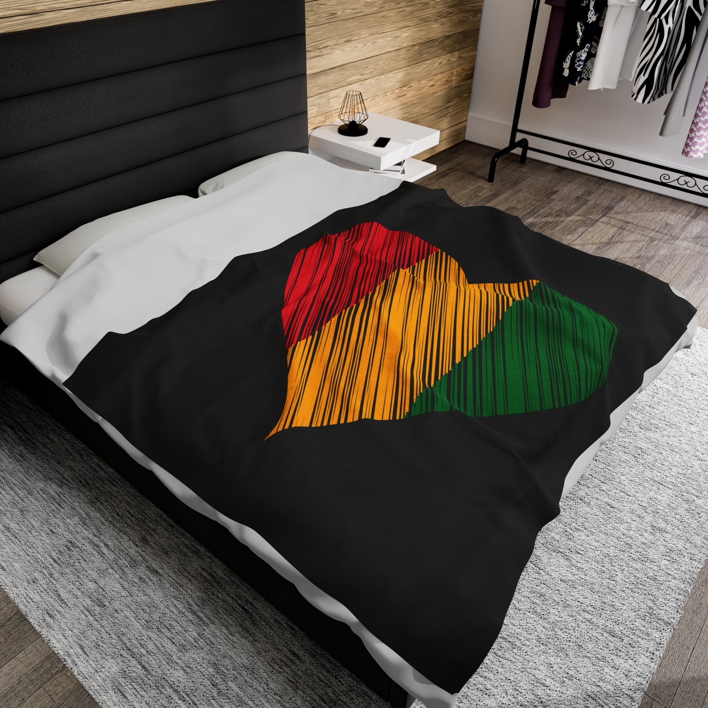 Rasta Love Velveteen Plush Blanket