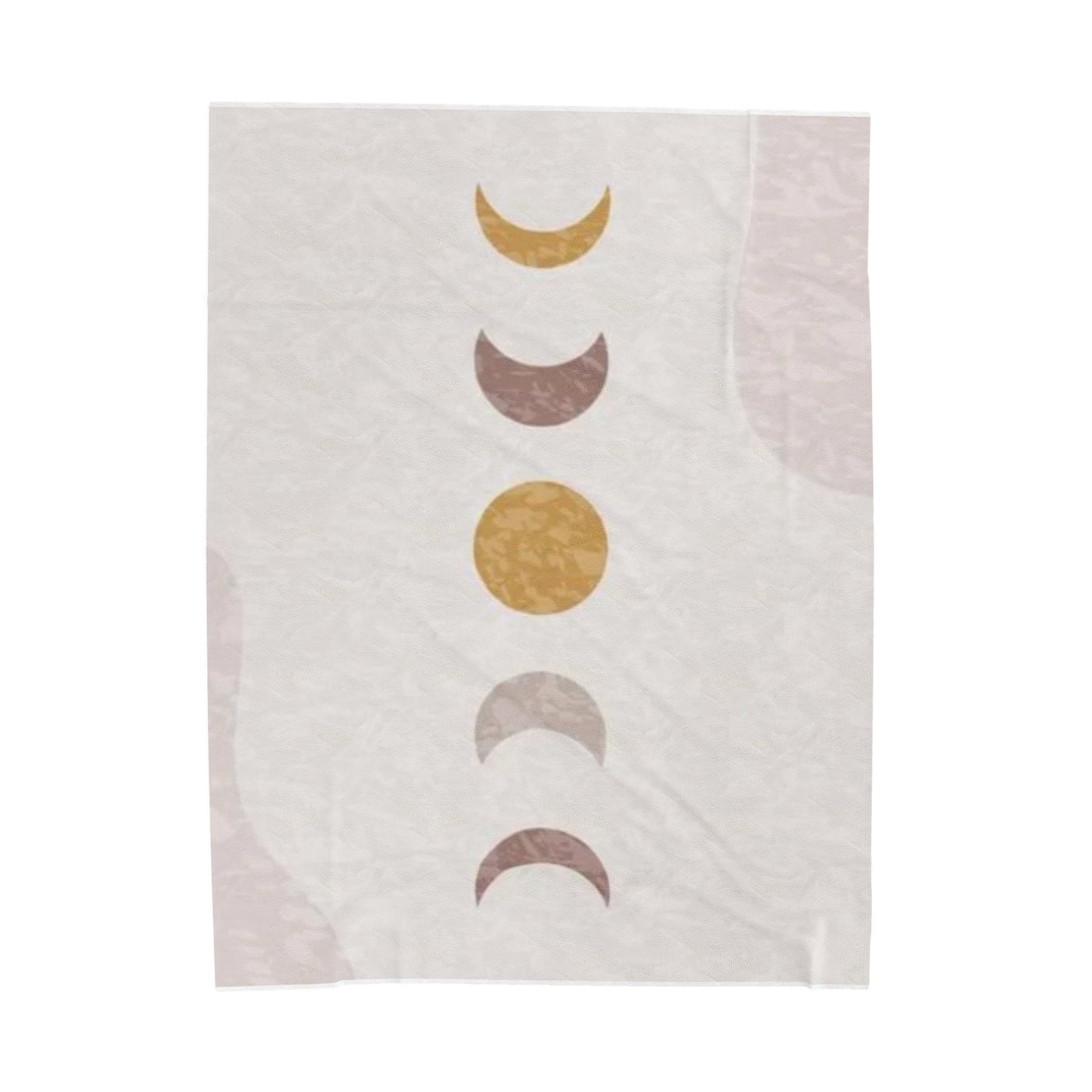 Moon Phase Velveteen Plush Blanket