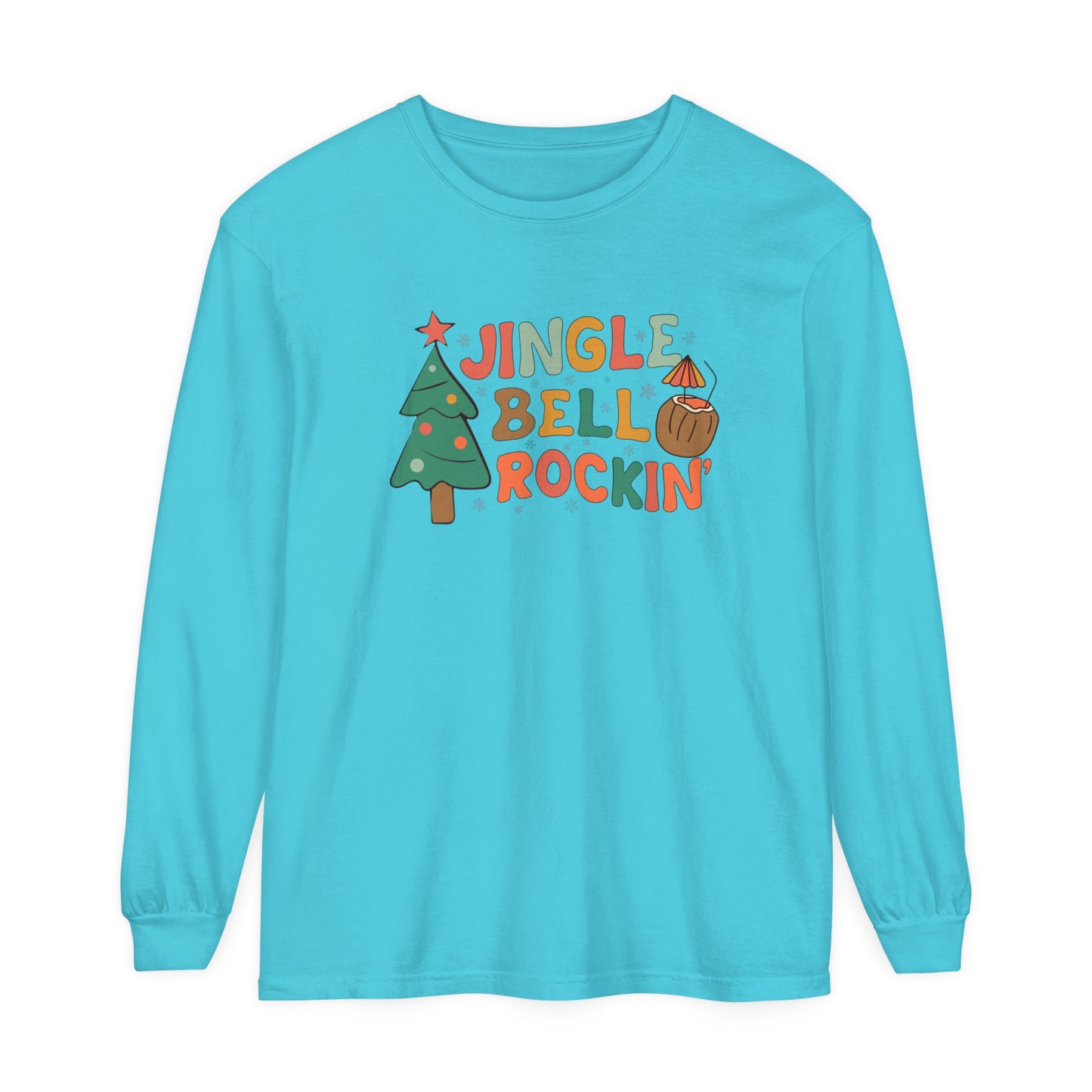 Jingle Bell Rockin Unisex Garment-dyed Long Sleeve T-Shirt