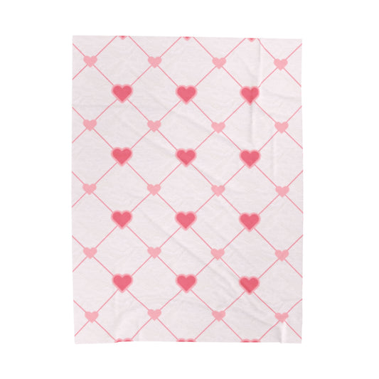 Sweet Hearts Plush Blanket