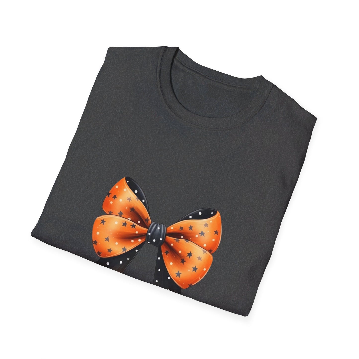 Orange & Black Bow Unisex Softstyle T-Shirt