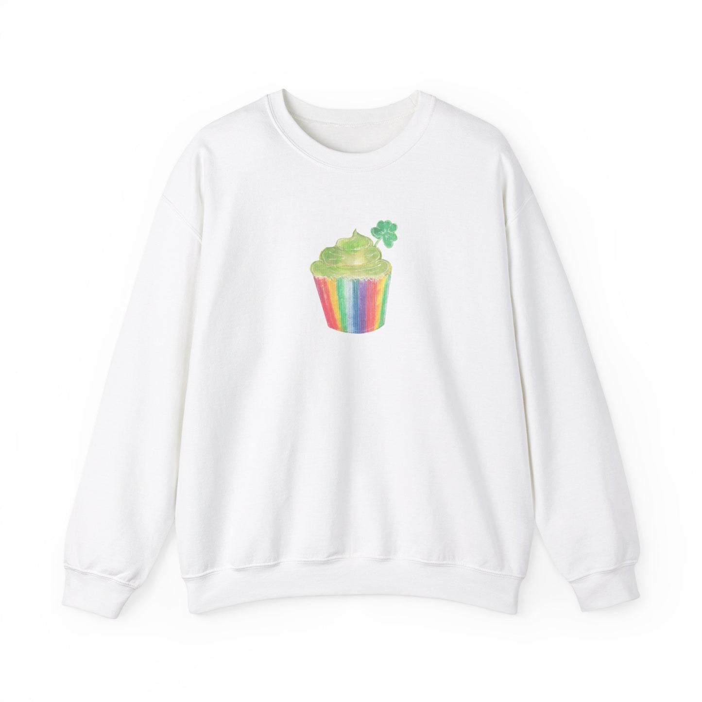 Rainbow Cupcake St Patrick’s Unisex Heavy Blend™ Crewneck Sweatshirt