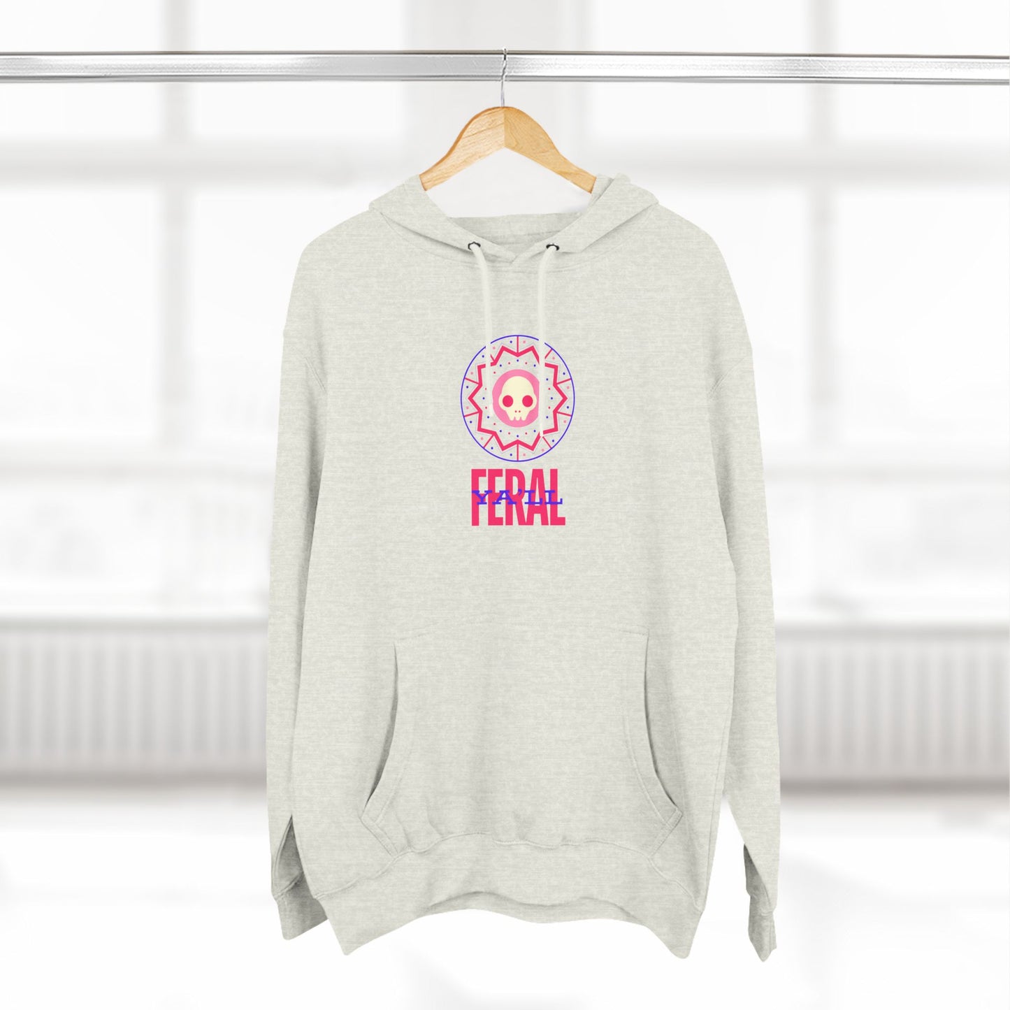 Feral Three-Panel Fleece Hoodie