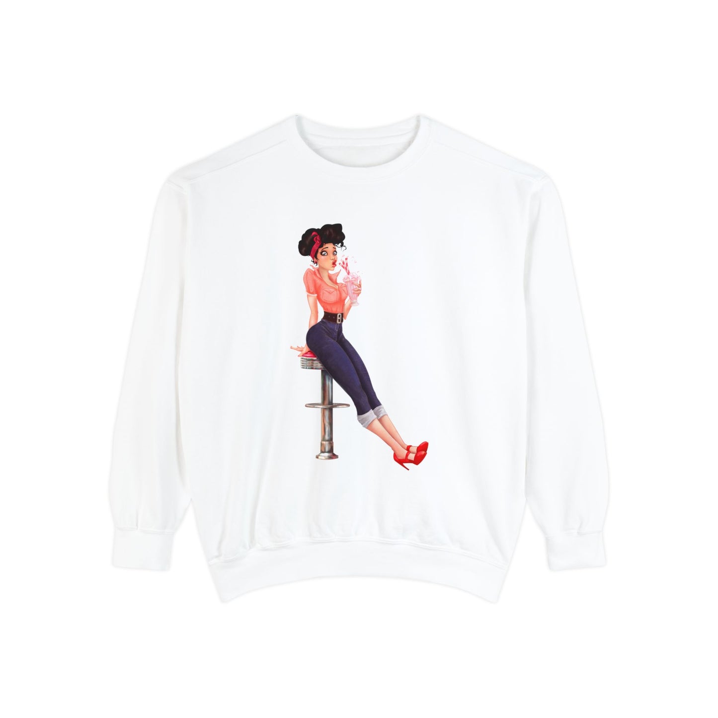 Pinup Unisex Garment-Dyed Sweatshirt