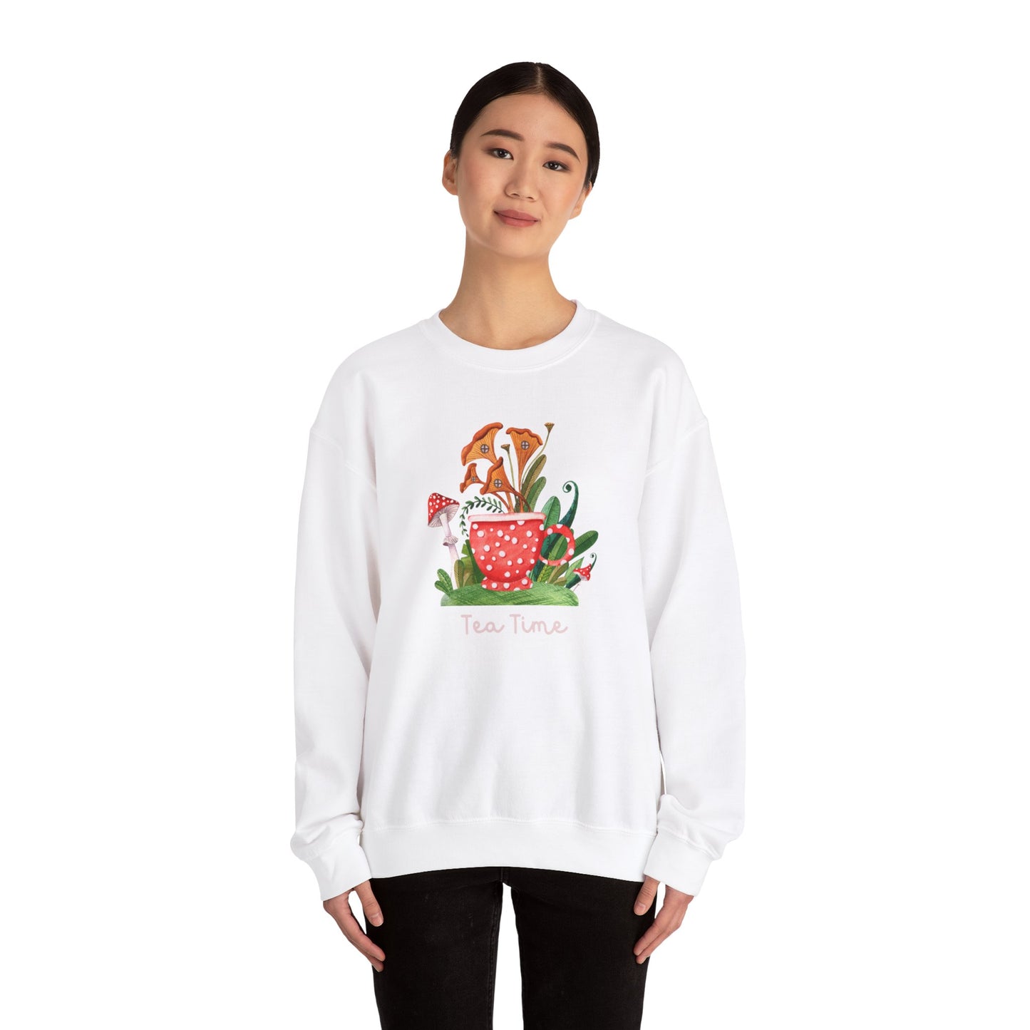 Tea Time Unisex Heavy Blend™ Crewneck Sweatshirt