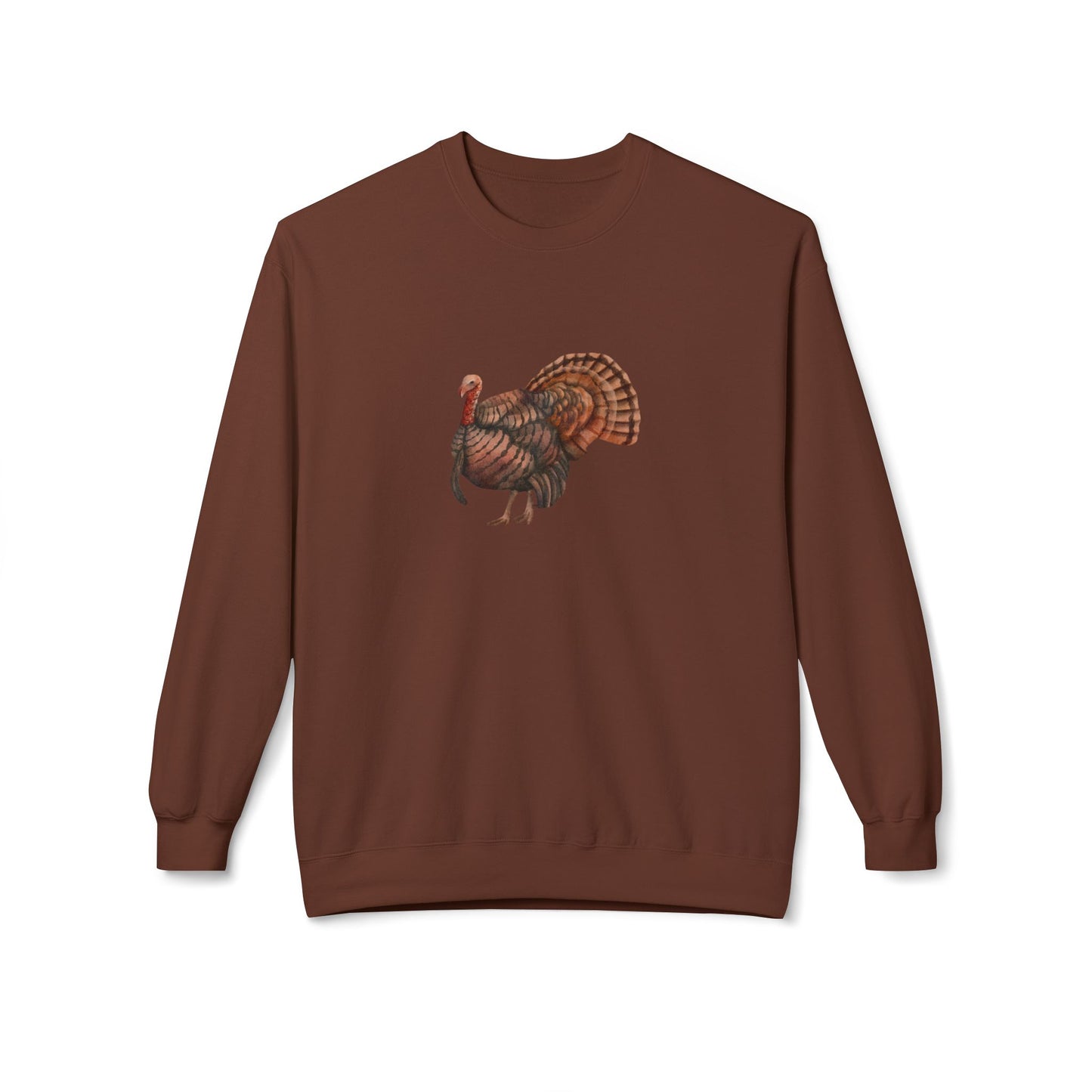 Painted Turkey Unisex Midweight Softstyle Fleece Crewneck Sweatshirt