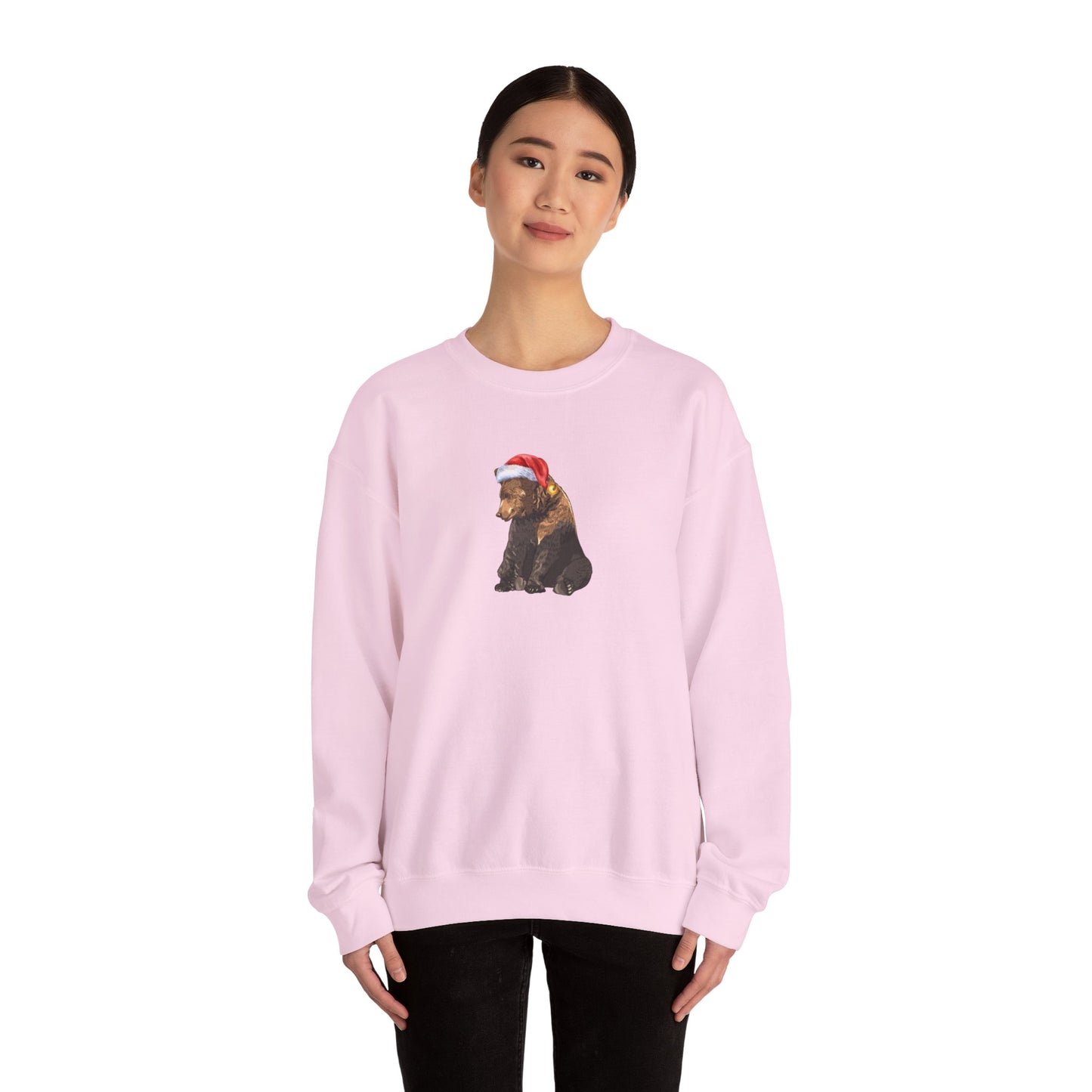 She Chose the Bear Santa Unisex Heavy Blend™ Crewneck Sweatshirt