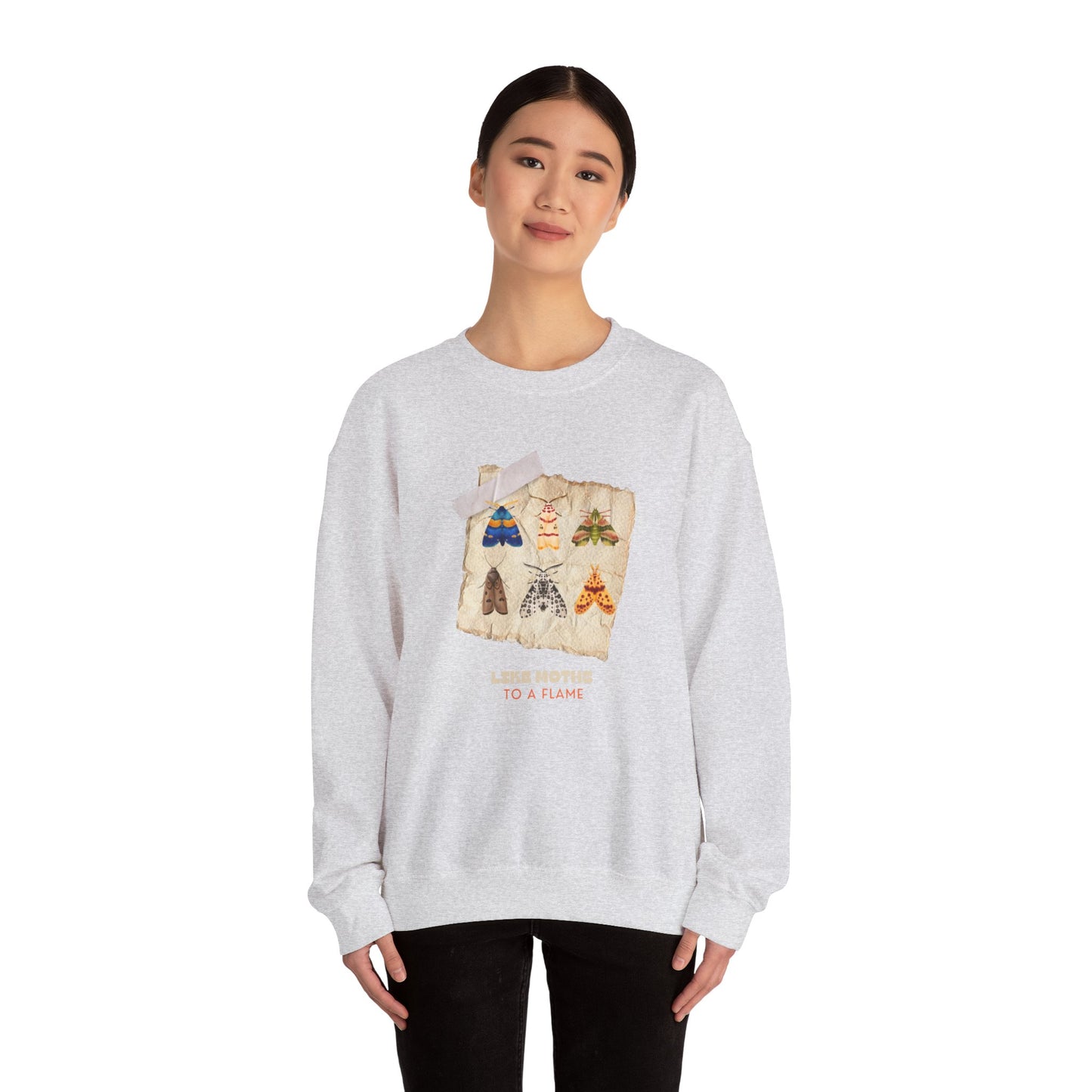 Moths to a Flame Unisex Heavy Blend™ Crewneck Sweatshirt